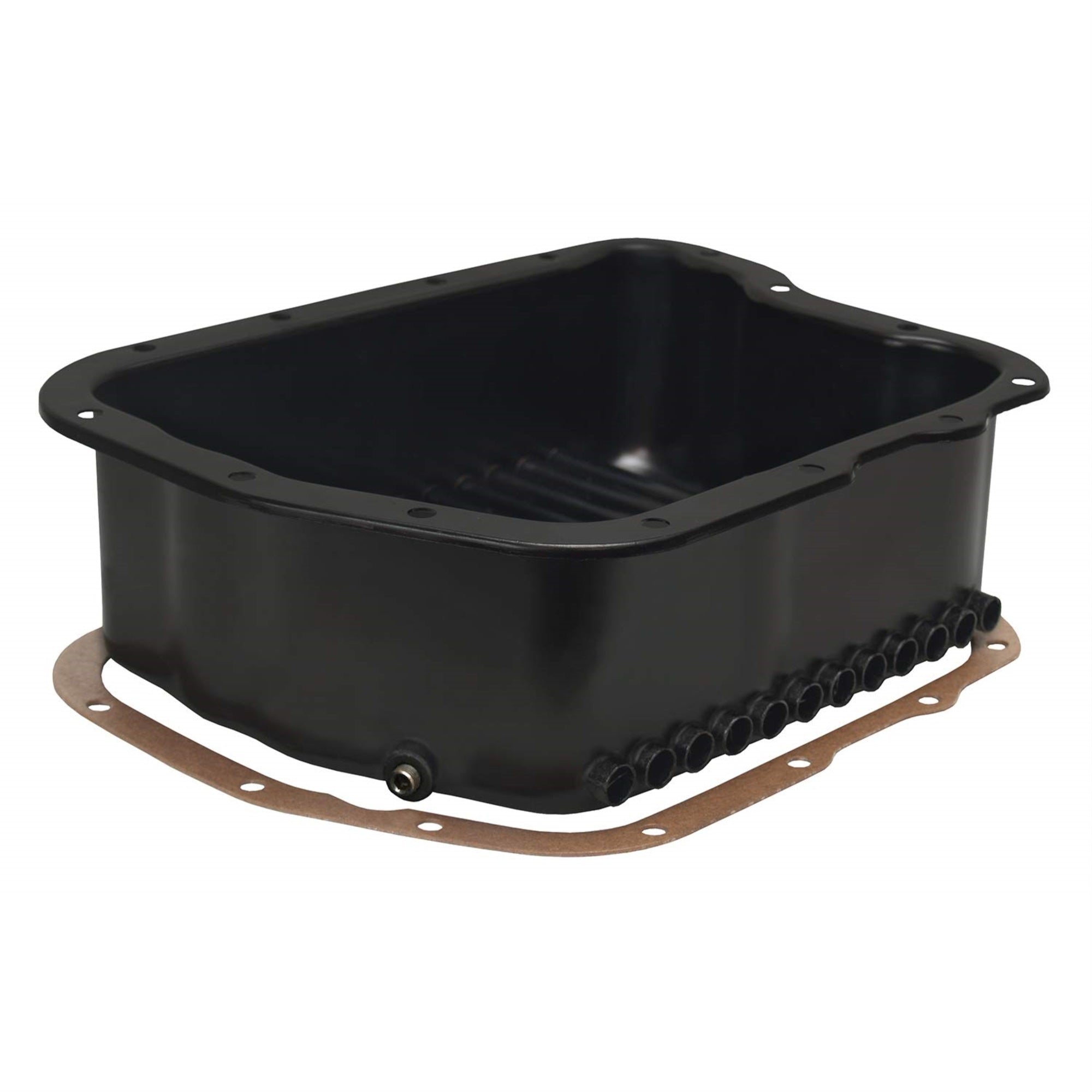 Derale 14210 Transmission Cooling Pan for Dodge A518 (46RH, 46RE) / A618 (47RH, 47RE, 48RE), Black