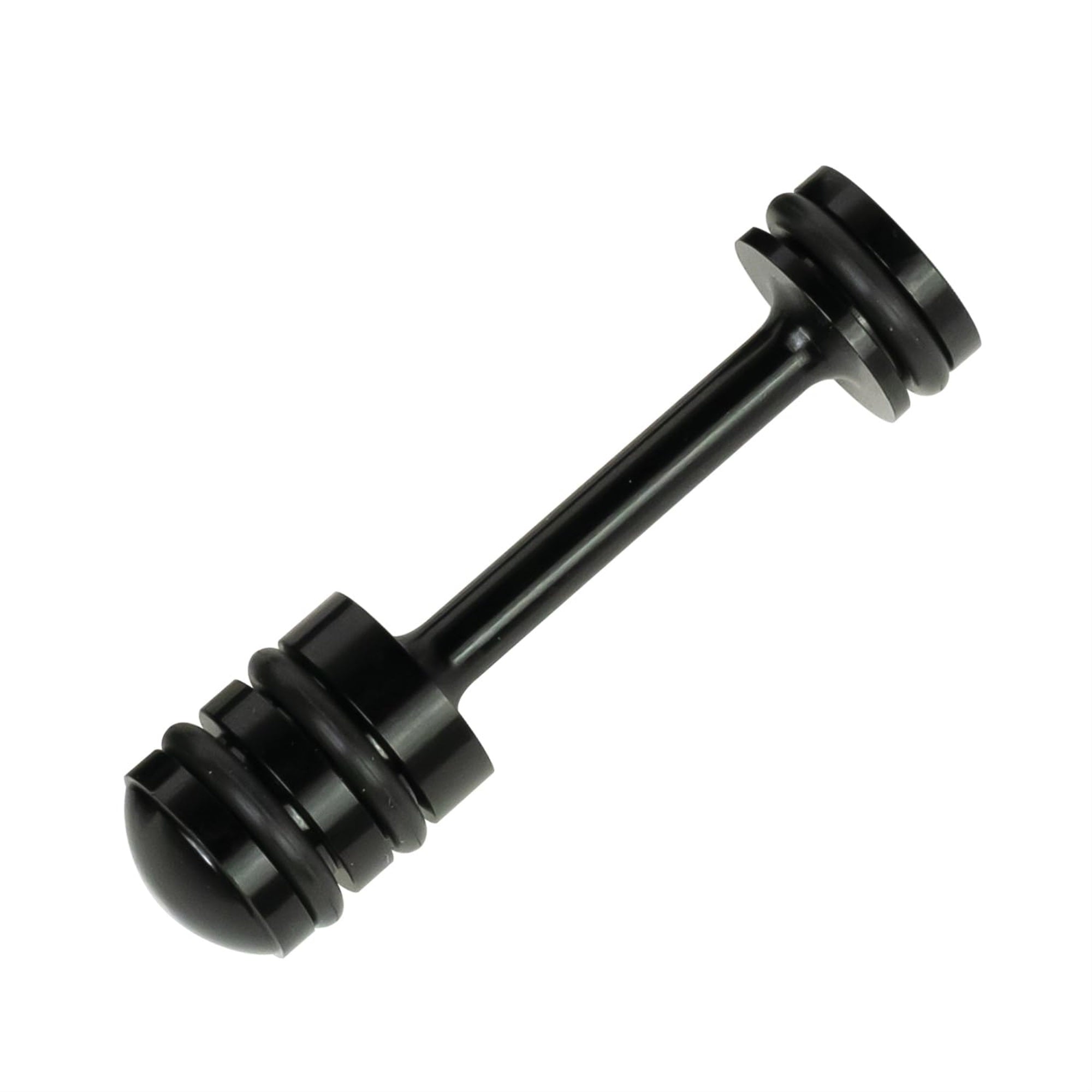 Derale Oil Galley Plug, O-Ring, Press-In, Aluminum, Black Anodized