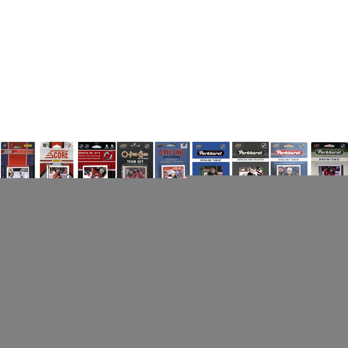 Nhl New Jersey Devils 9 Different Licensed Trading Card Team Sets