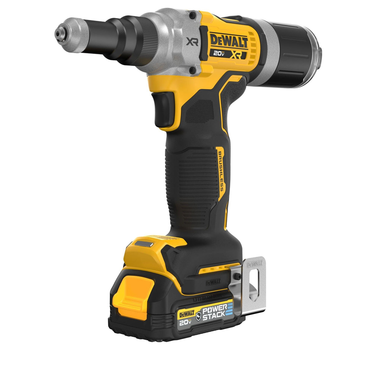 Dewalt 20V Max Xr Cordless Rivet Tool, 1/4', Battery And Charger Included (Dcf414Ge2)