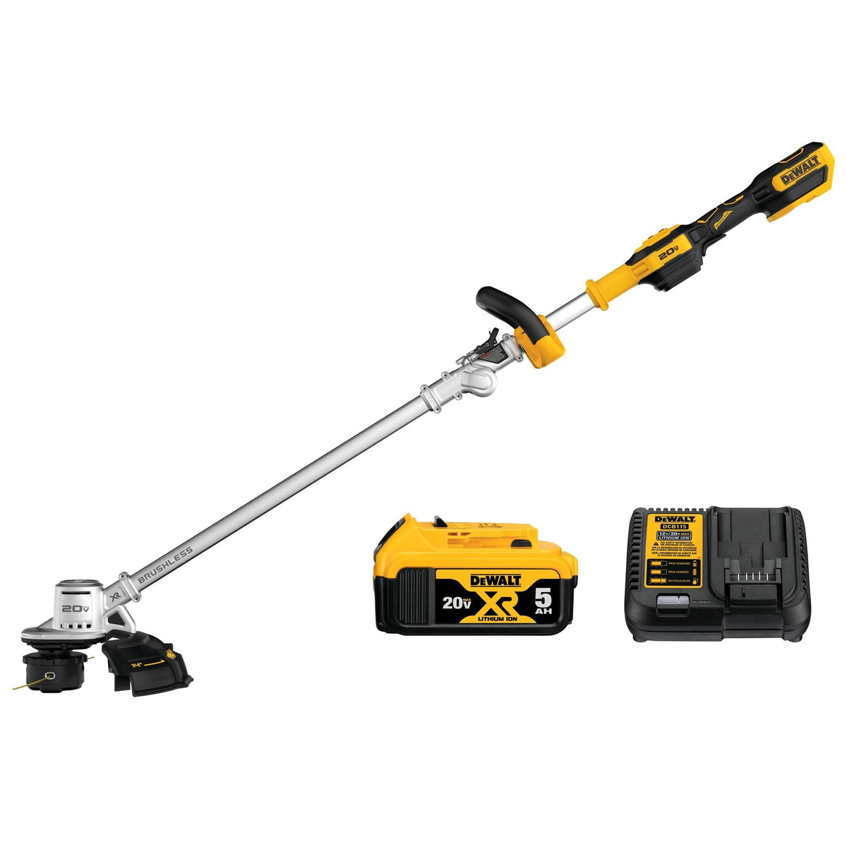 Dewalt 20V Max* String Trimmer Kit, 5-Ah (Dcst922P1)