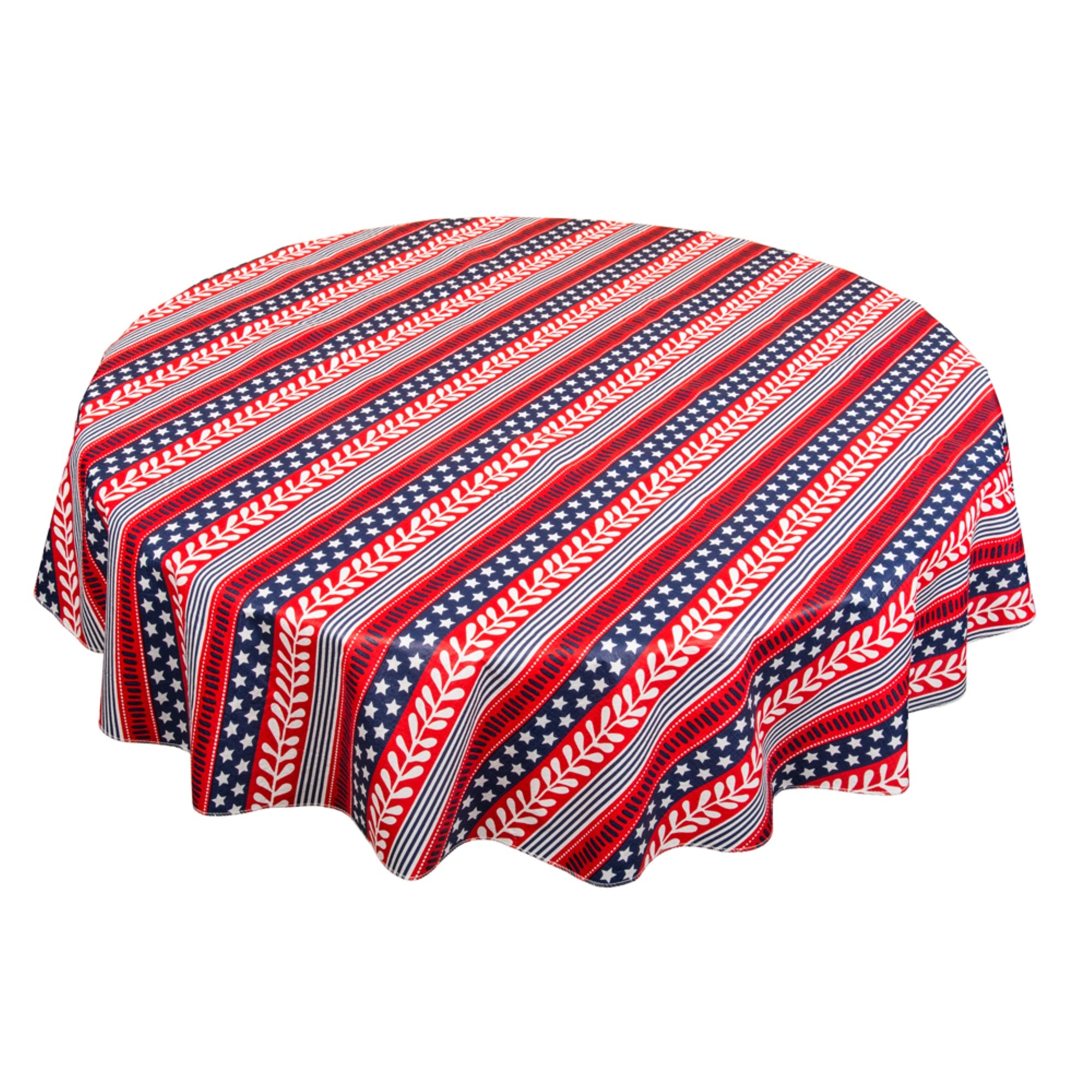 Usa 52X52 Vinyl Flannel Backed Tablecloth