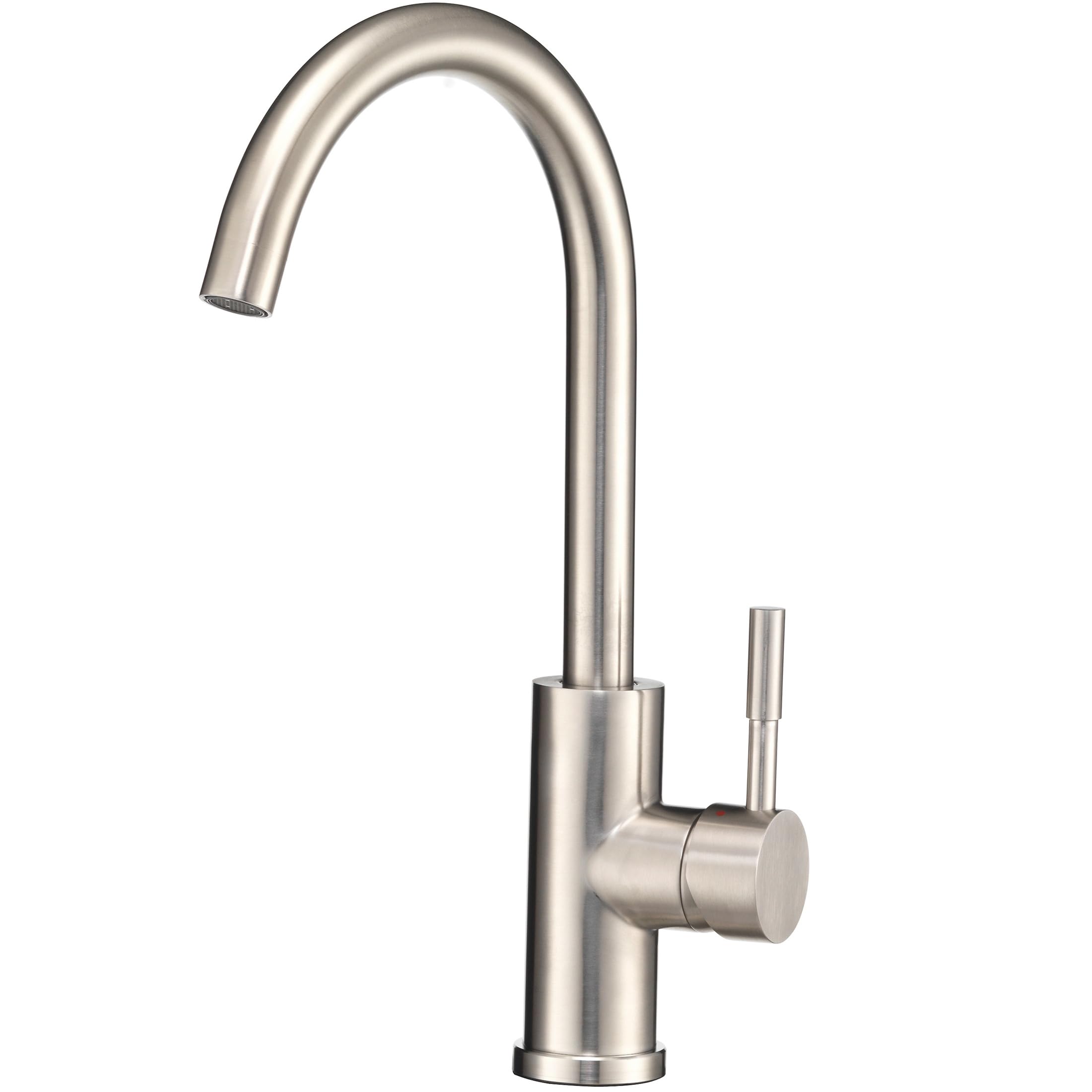 Streamline Gooseneck Rv Kitchen Faucet  Brushed Satin Nickel
