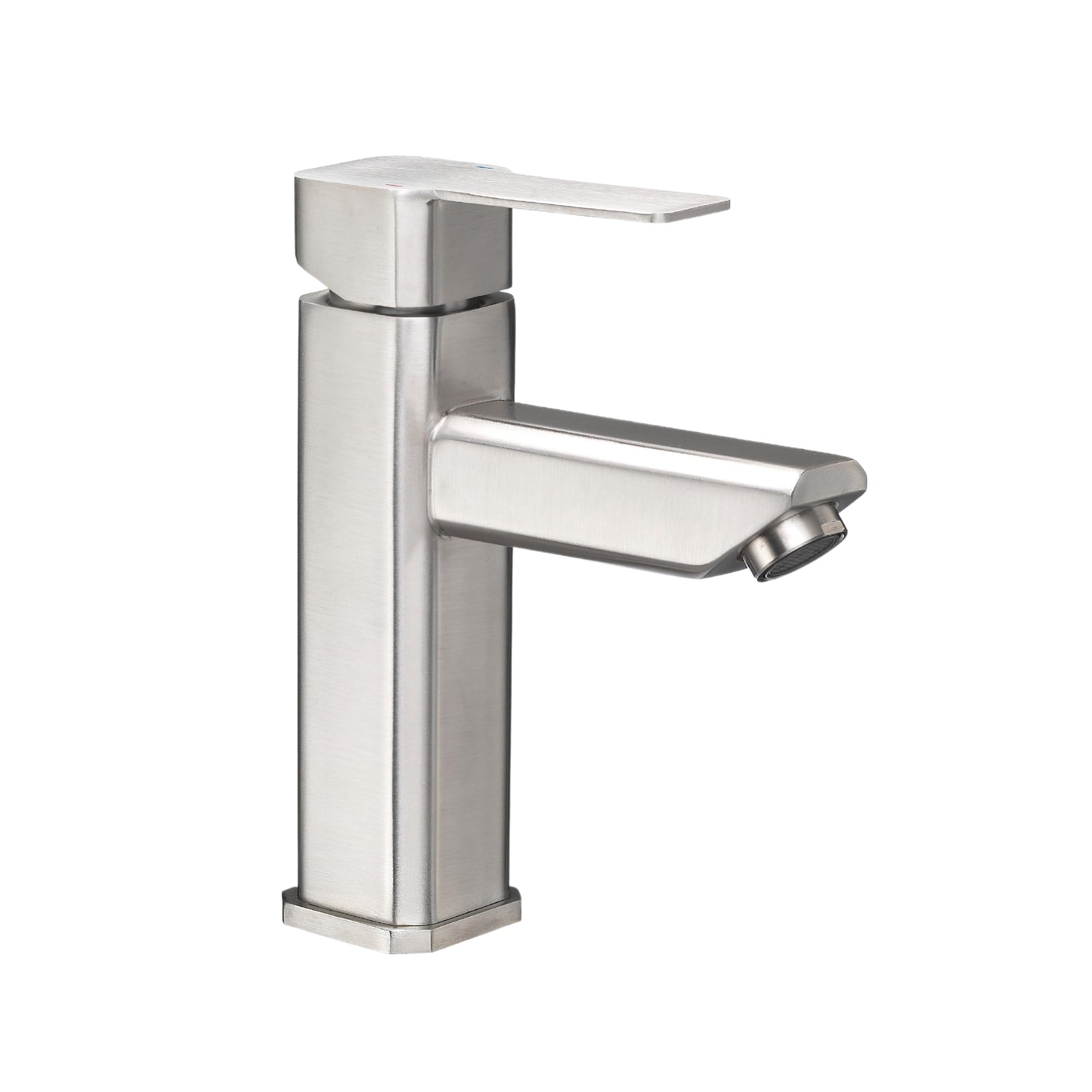 Dura Faucet Df-Ml803Lq-Sn Rv Modern Angular Rv Lavatory Faucet - Single Handle (Brushed Satin Nickel)