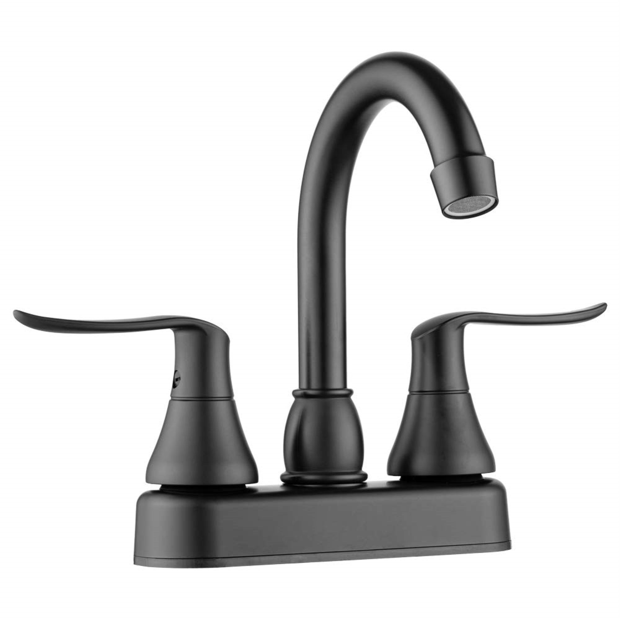 Dura Faucet (Df-Pb155Lh-Mb) Rv Swivel Bar Faucet With Classical Levers - Matte Black