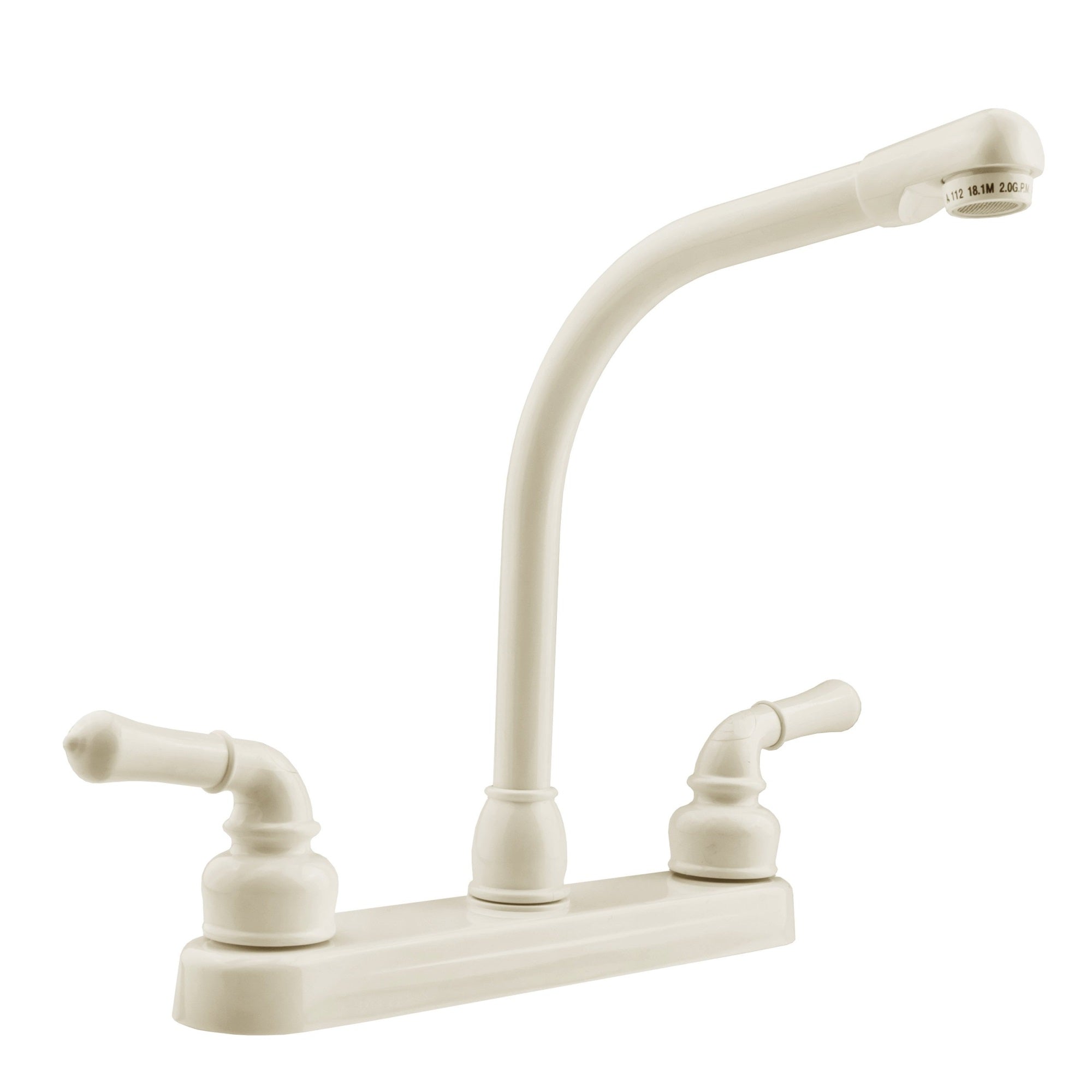Dura Faucet Df-Pk210C-Bq Hi-Rise Rv Kitchen Sink Faucet With Classical Levers (Bisque Parchment)