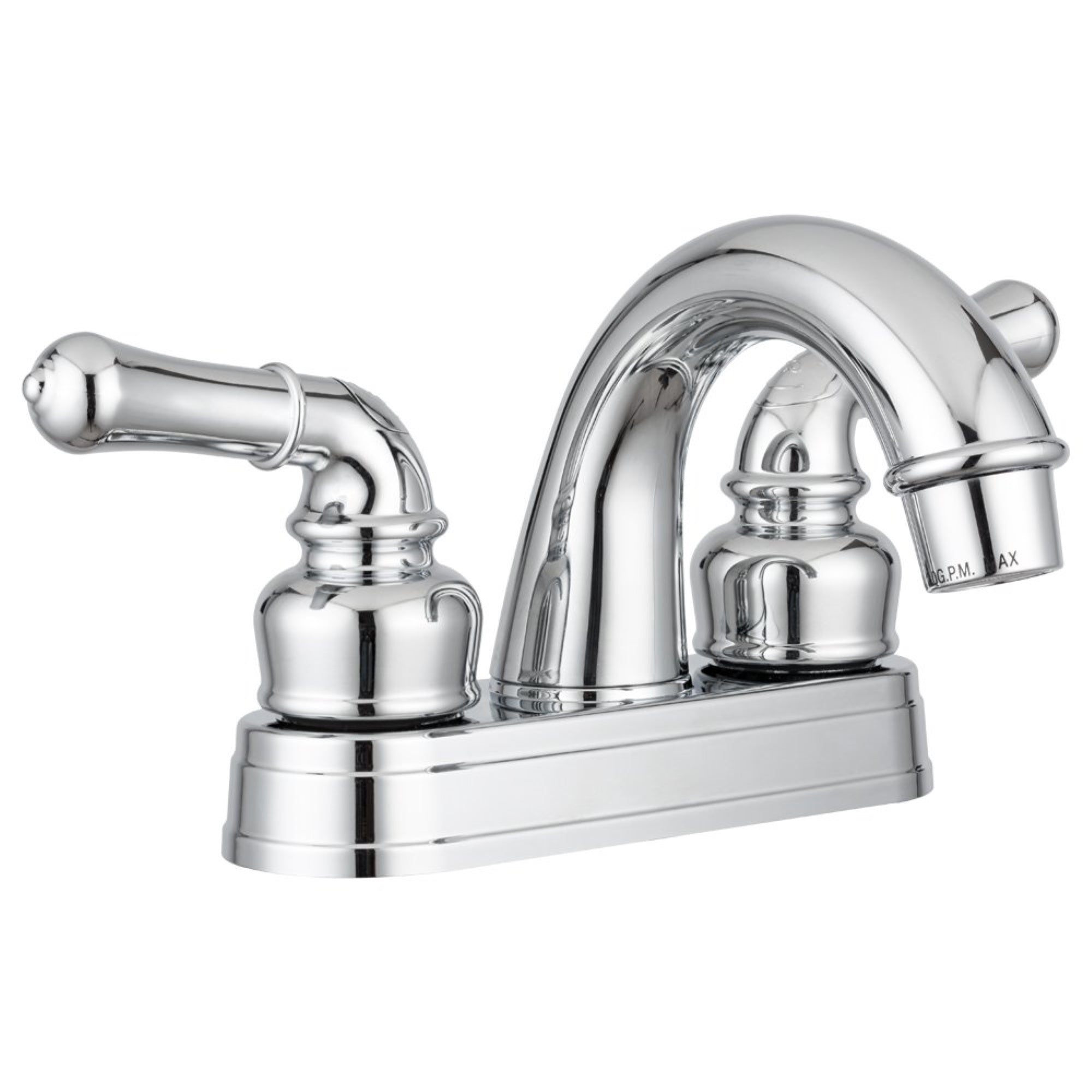 Dura Faucet Df-Pl620C-Cp Rv Bathroom Sink Faucet - Smooth Turning 2-Lever (Chrome)