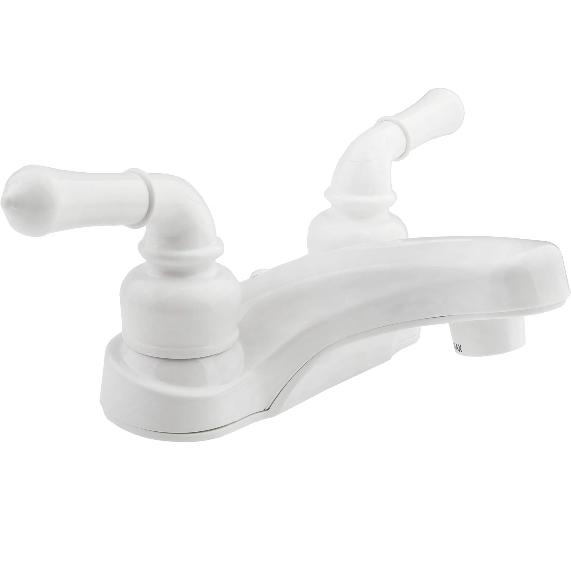Dura Faucet Df-Pl700C-Wt Rv 2-Hole Bathroom Faucet With Classic 2-Handles (White)