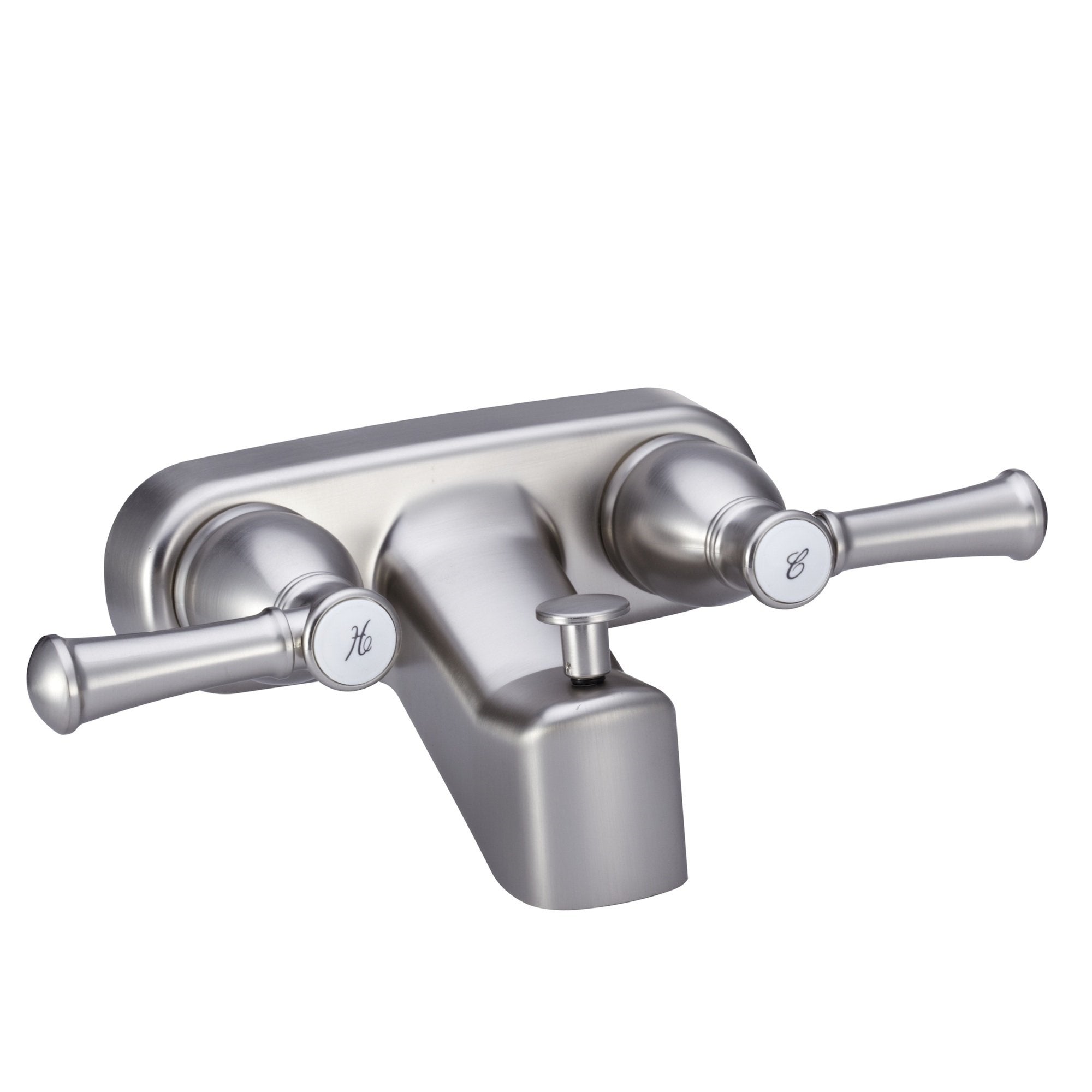 Dura Faucet Df-Sa110L-Sn Rv Tub & Shower Faucet Valve Diverter With Hot/Cold Handles (Brushed Satin Nickel)