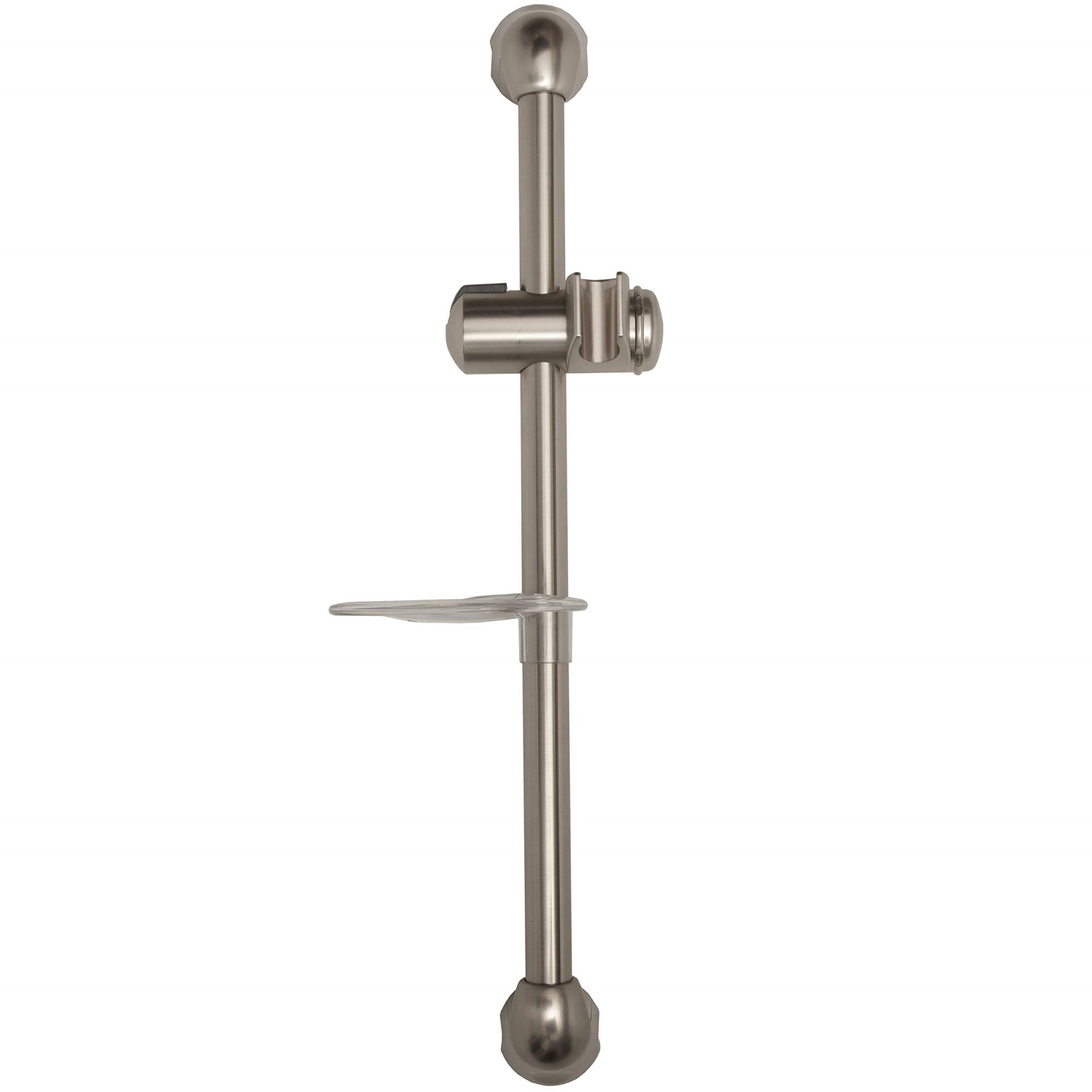 Dura Faucet Rv Shower Slide Bar - For Rv'S, Motorhomes, Travel Trailers, Campers And 5Th Wheels (Brushed Satin Nickel)