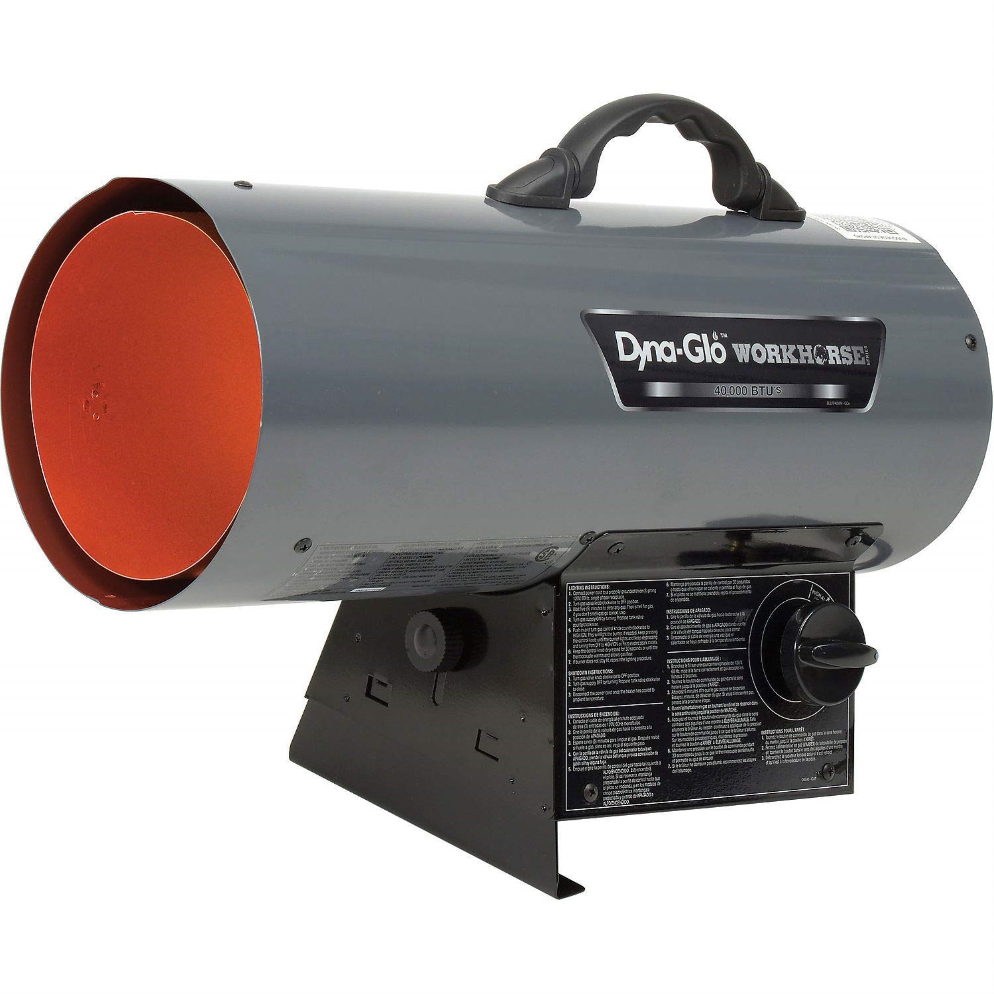 Dyna-Glo Workhorse Lpfa40Wh, 40K Btu Lp Forced Air Heater