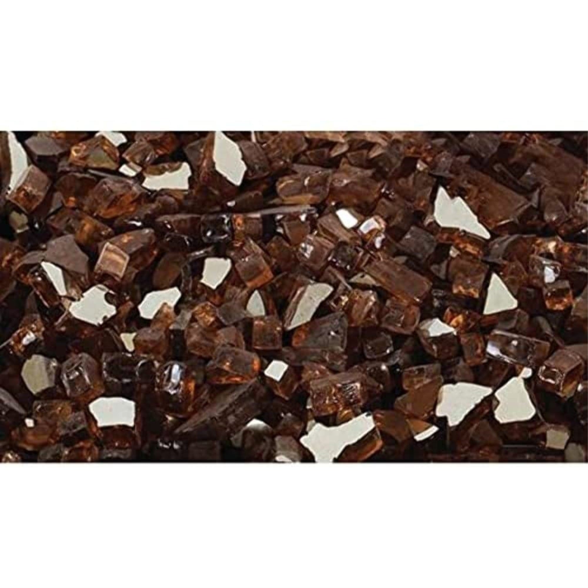 Pleasant Hearth Ofr701Pa Amber Tempered Glass Rocks For Fireplaces & Gas Fire Pits - 10 Lbs.