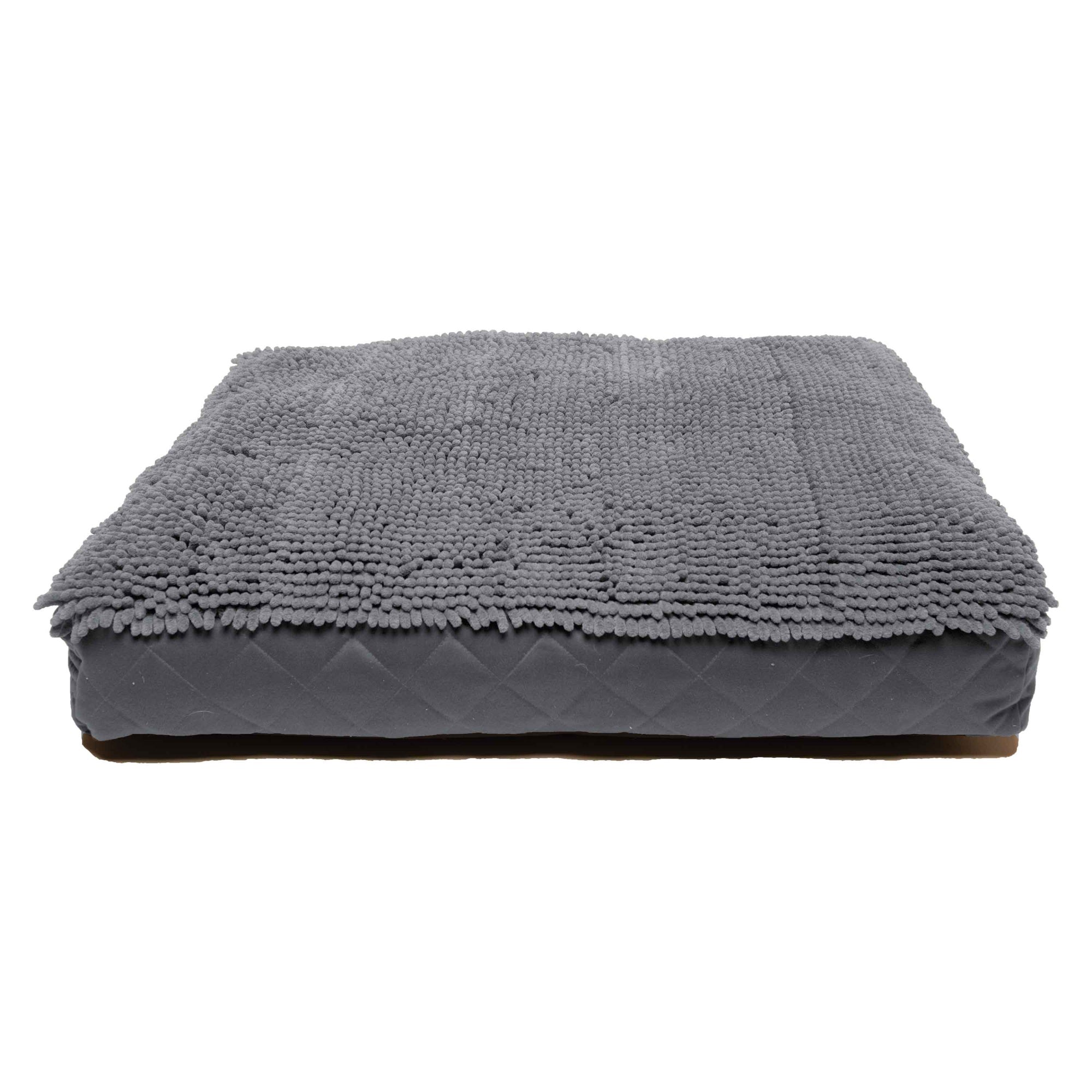 DGS Pet Products Dirty Dog Rectangle Bed Large Cool Grey 28″ x 40″ x 4″