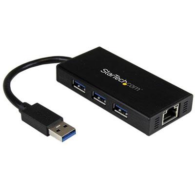 Portable USB 3.0 Hub With Gbe