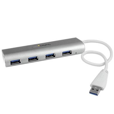 4pt USB 3.0 Hub With Built In Cbl