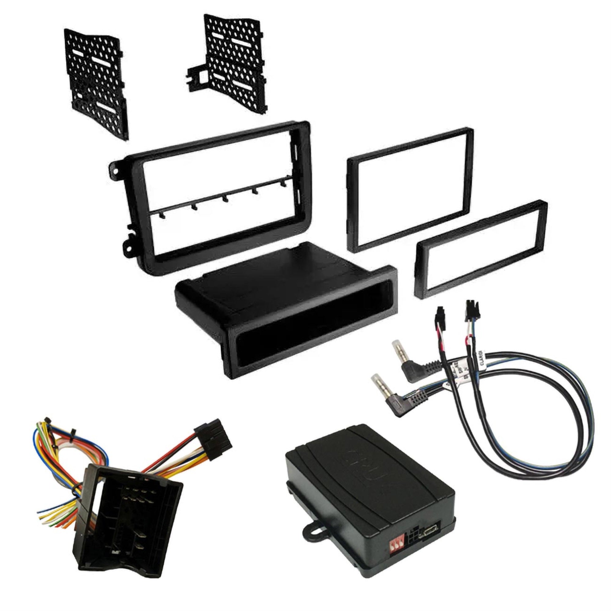 Crux Radio Replacement With Steering Wheel Control Retention And Dash Kit For  '16-'18 Vw Vehi