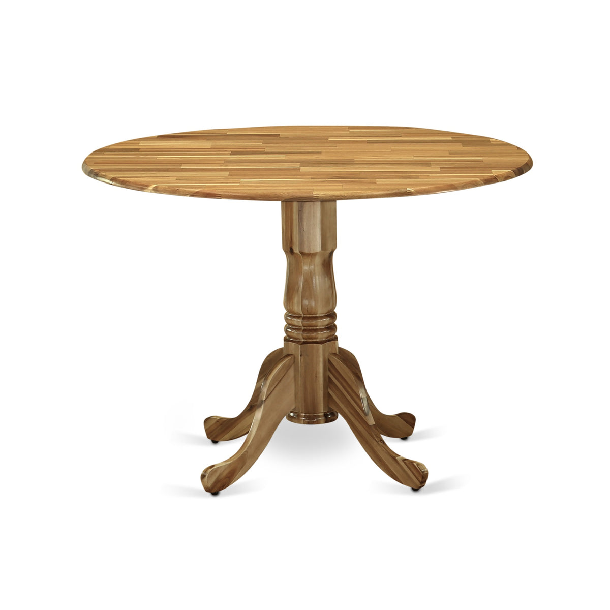 Dlfl5-Ana-04 Ergode 5-Pc Dining Set: Round Table & 4 Chairs, Clay Linen Fabric Seats, Rubber Wood Legs, Natural Finish. Compact & Elegant Design For Small Spaces. Easy Assembly & Cleaning. Satisfaction Guaranteed.