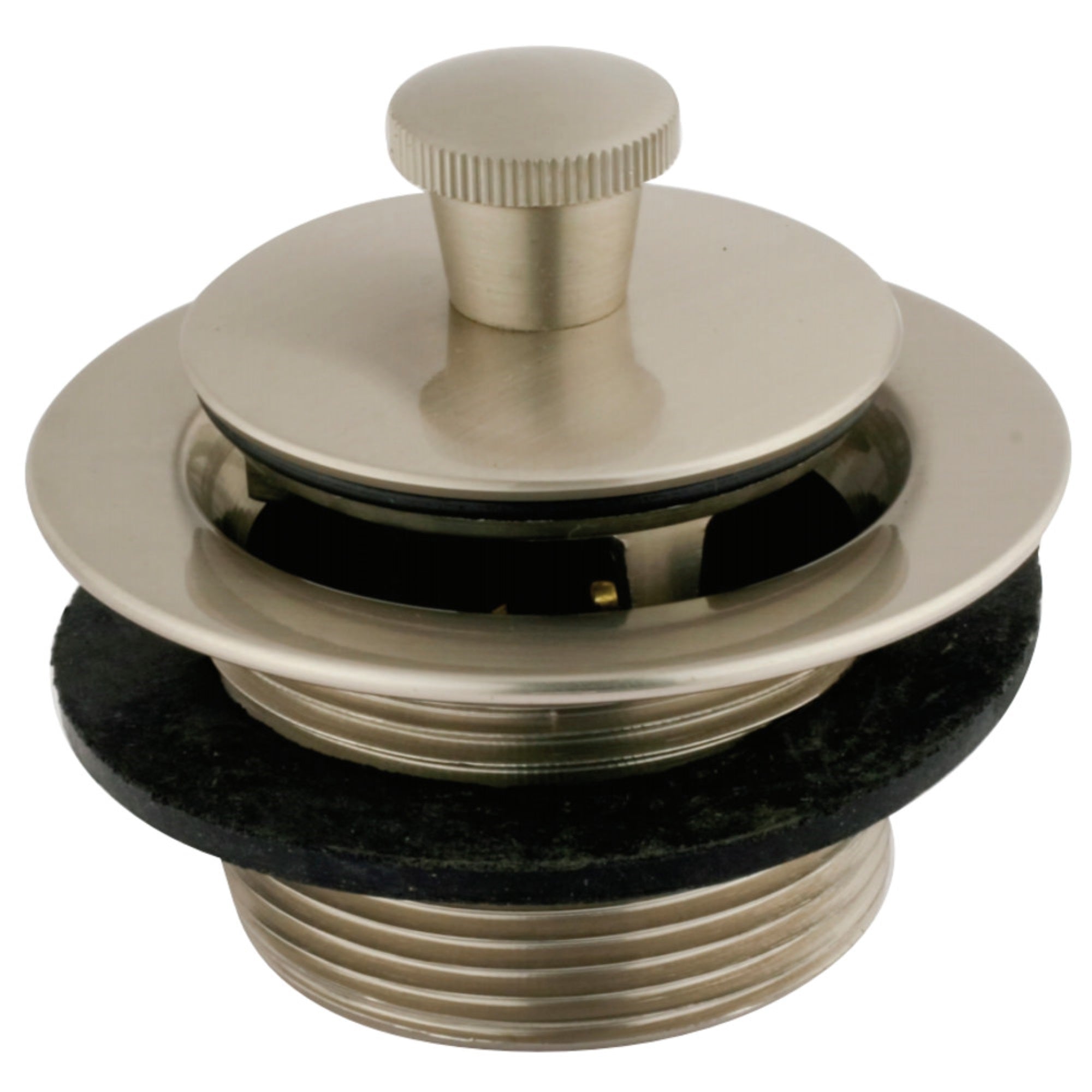 Kingston Brass Dll208 Brass Lift & Lock Tub Drain, Brushed Nickel