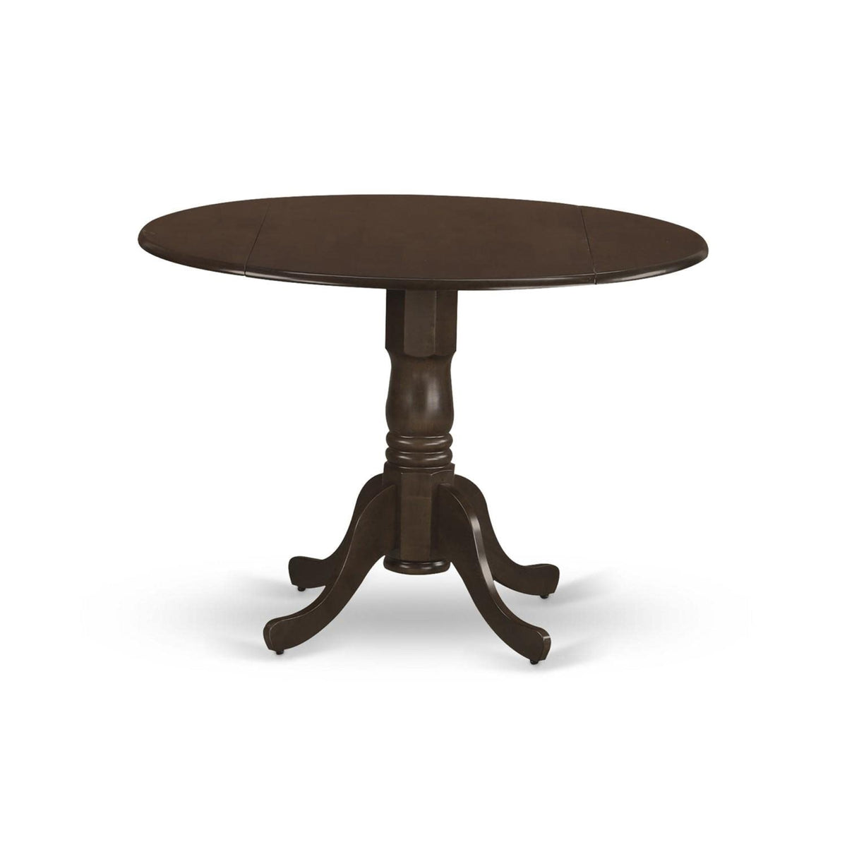 Ergode Dlly5-Esp-Lc, 5-Piece Dining Room Set, Modern Table & 4 Chairs, Pu Leather Seat, Rubberwood, Espresso, 42X42 Inch