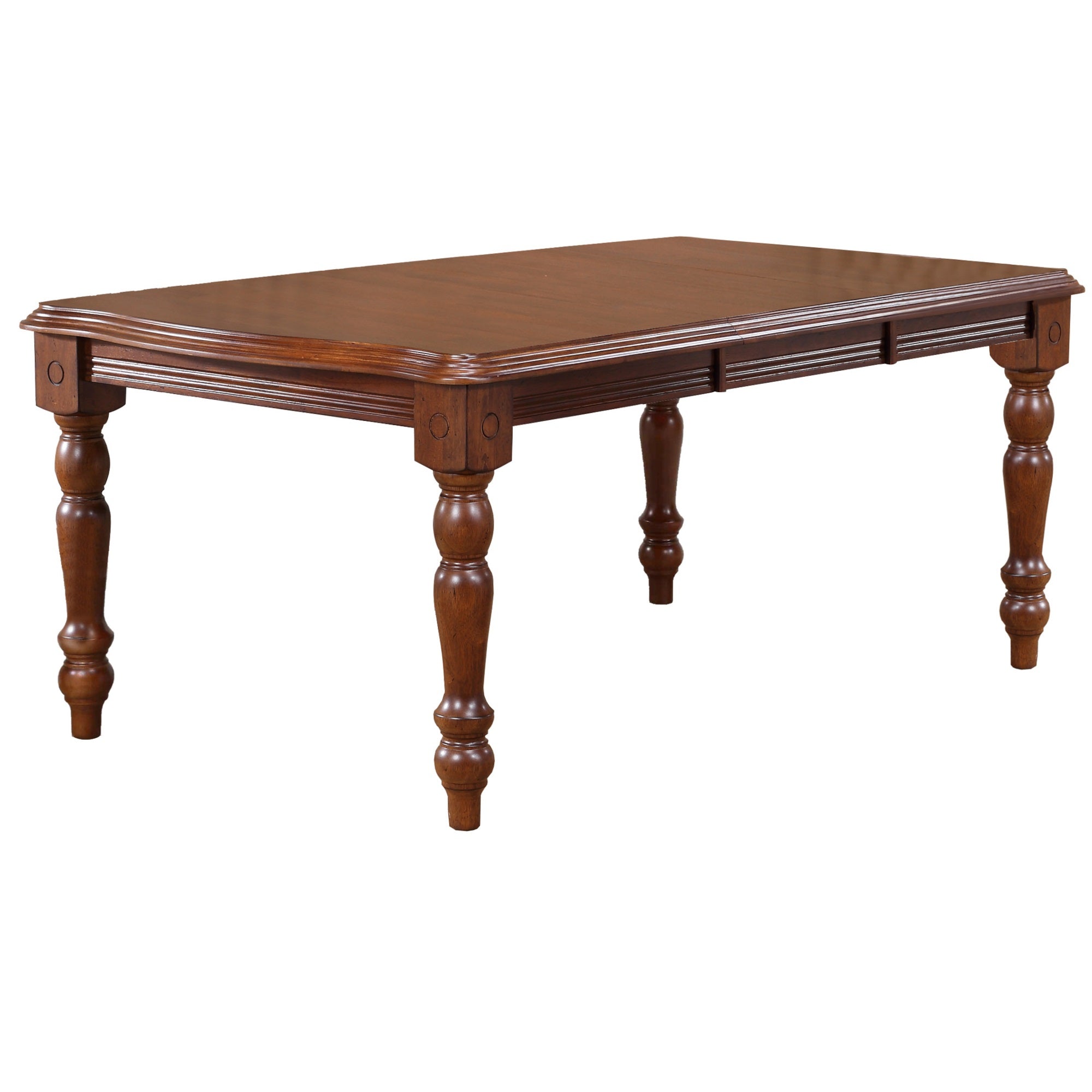 Sunset Trading Andrews 72 Rectangular Extendable Dining Table | Chestnut Brown | Seats 8