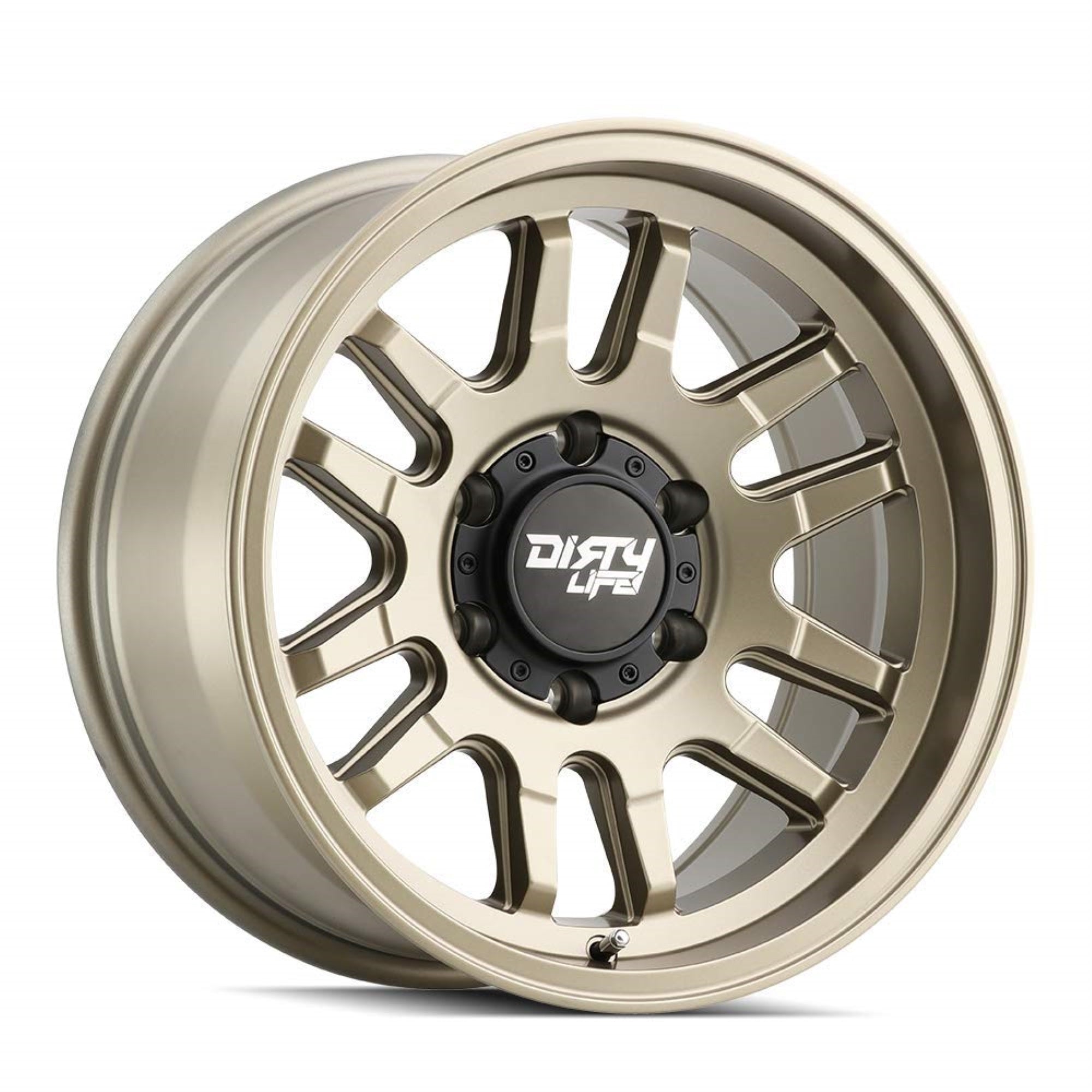Dirty Life Canyon Satin Gold Wheel With Alloy Steel (17 X 9. Inches /6 X 87 Mm, 0 Mm Offset)
