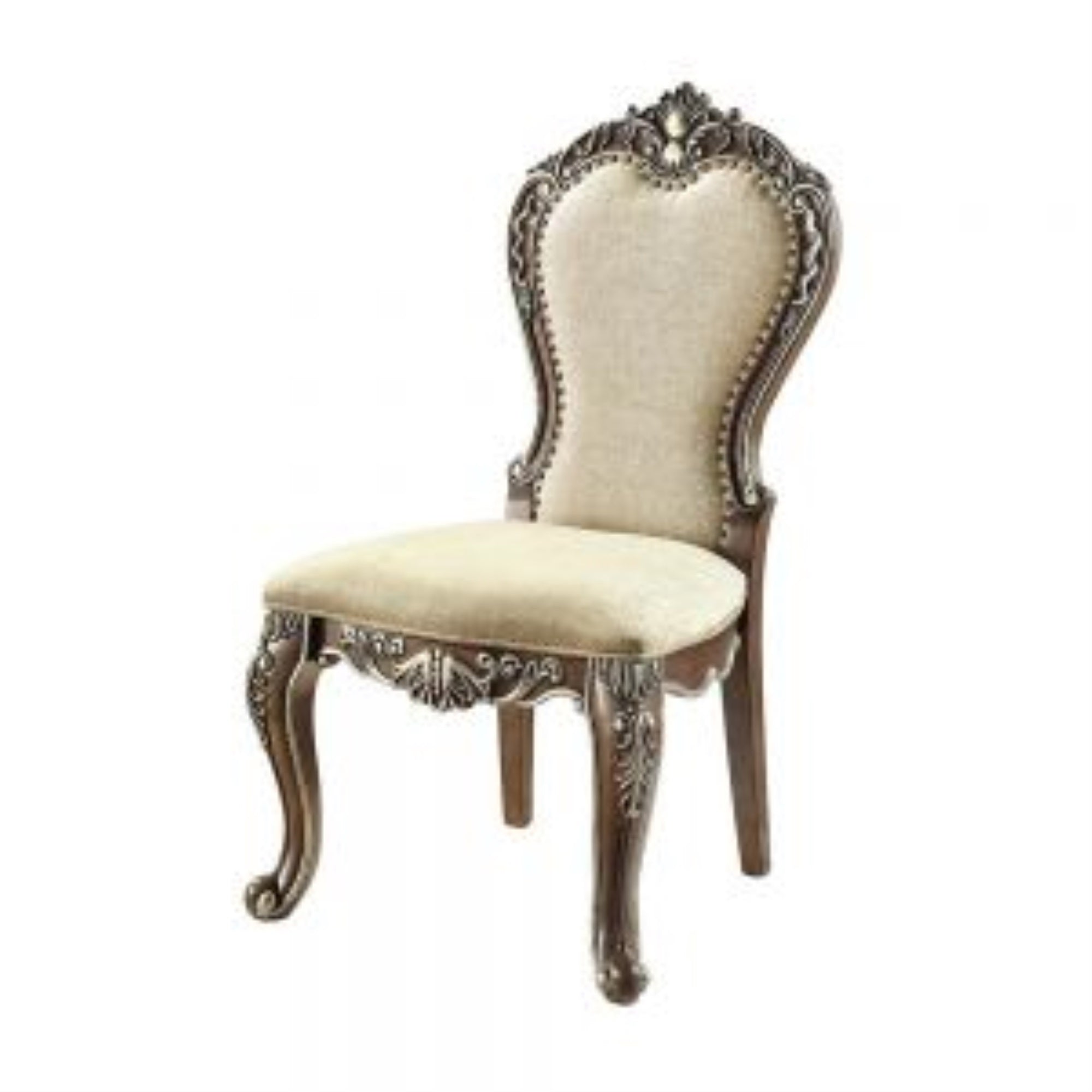 ACME Latisha Side Chair(Set-2), Antique Oak Finish