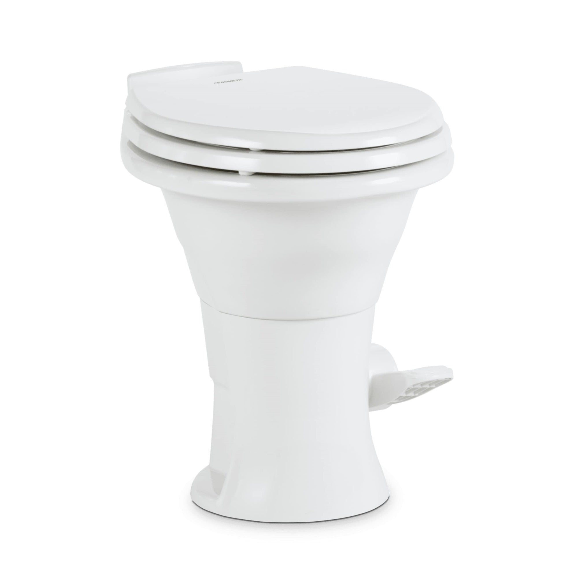 Dometic 310 Standard Toilet - White, Oblong Shape, Lightweight And Efficient With Pressure-Enhanced Powerflush And Slow Close Seat Cover - Perfect For Modern Rvs