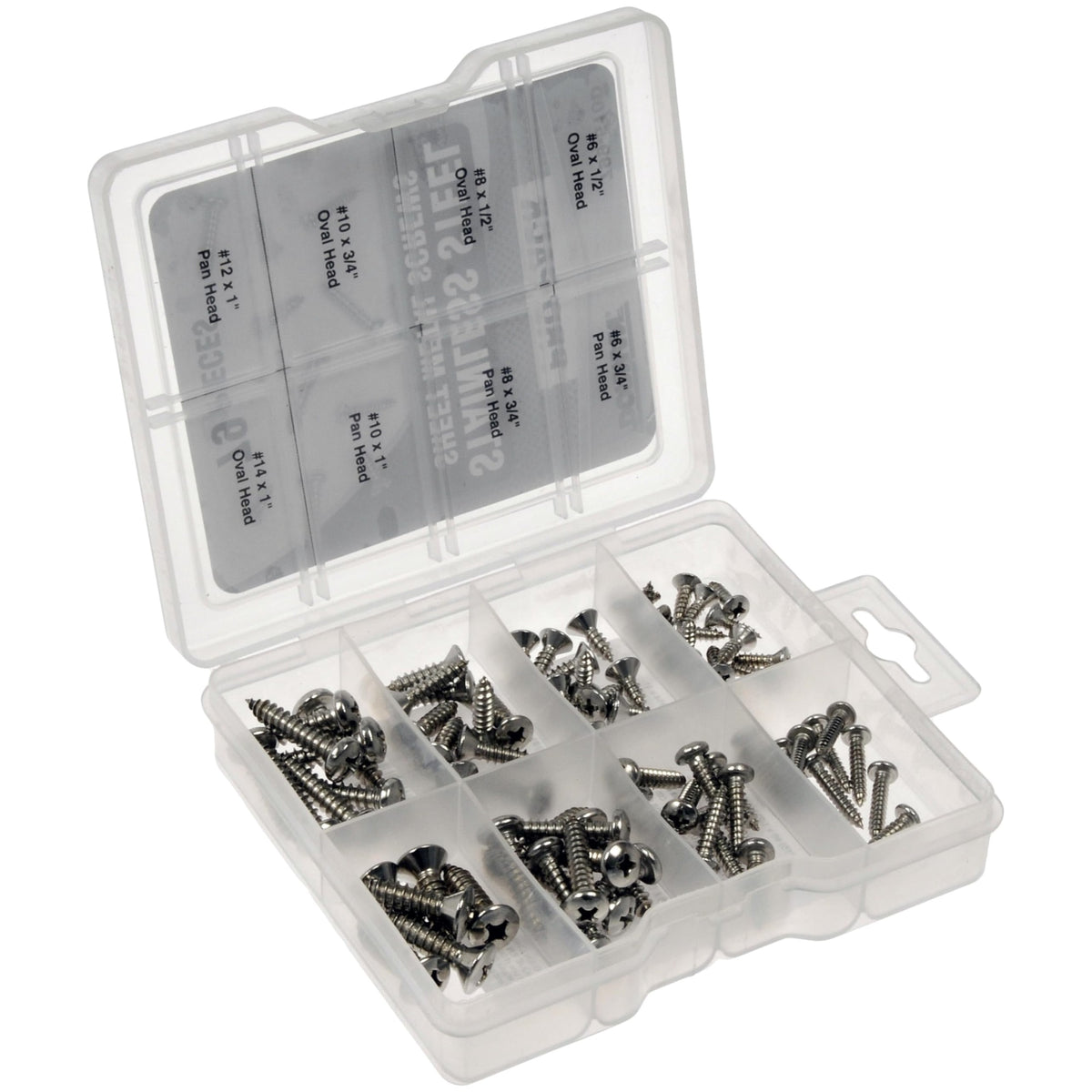 Dorman 799-510D Pro Pack Sheet Metal Screws Stainless Steel - 79 Piece Universal Fit