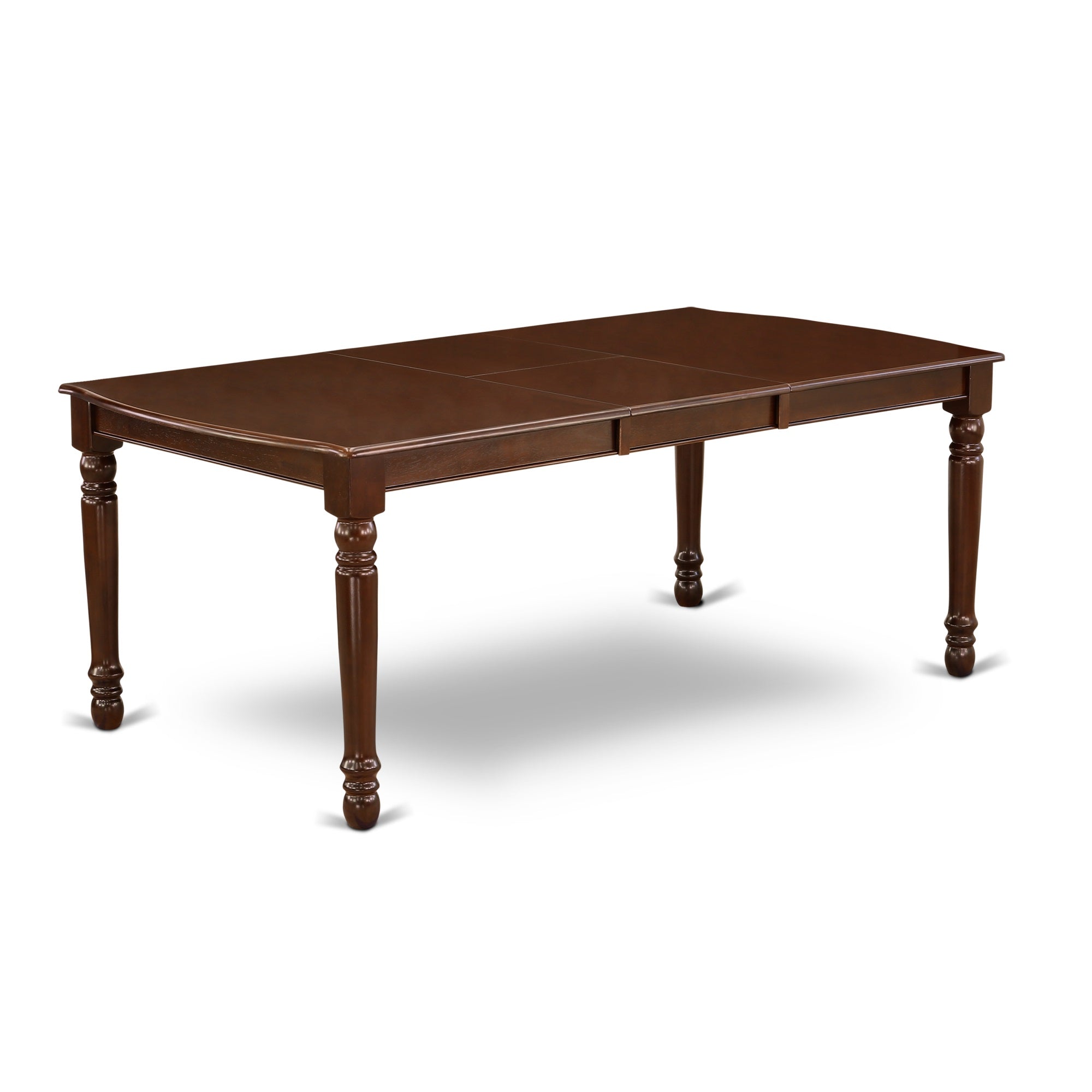 Dot-Mah-T Dover Dining Room Table With 18' Butterfly Leaf -Mahogany Finish.