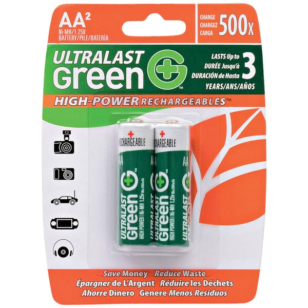 2Pk Nimh Carded Aa Batt