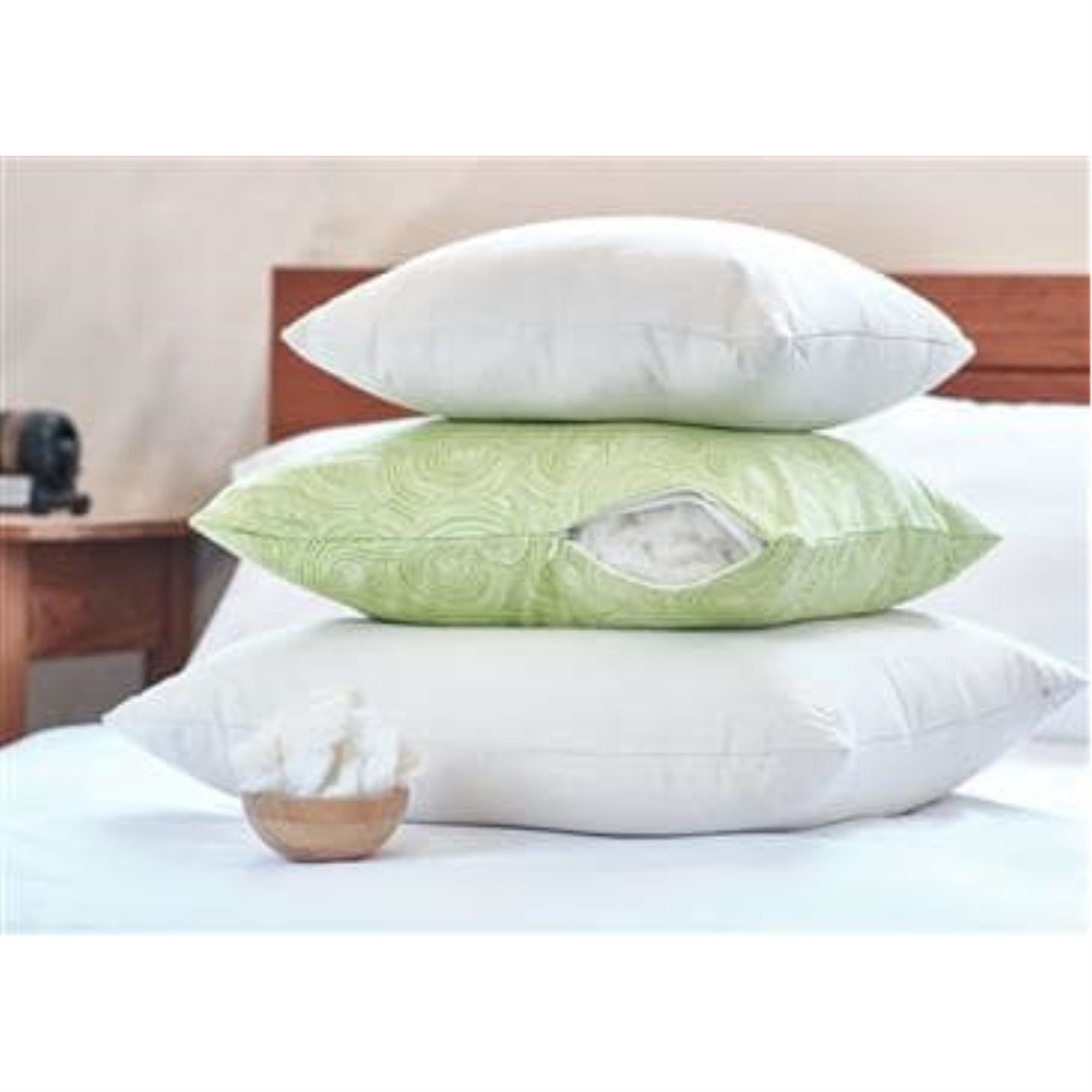 20X20 W/Zip Cover  In Wlh E Organic Cotton Sateen Sheeting Printed Fabric