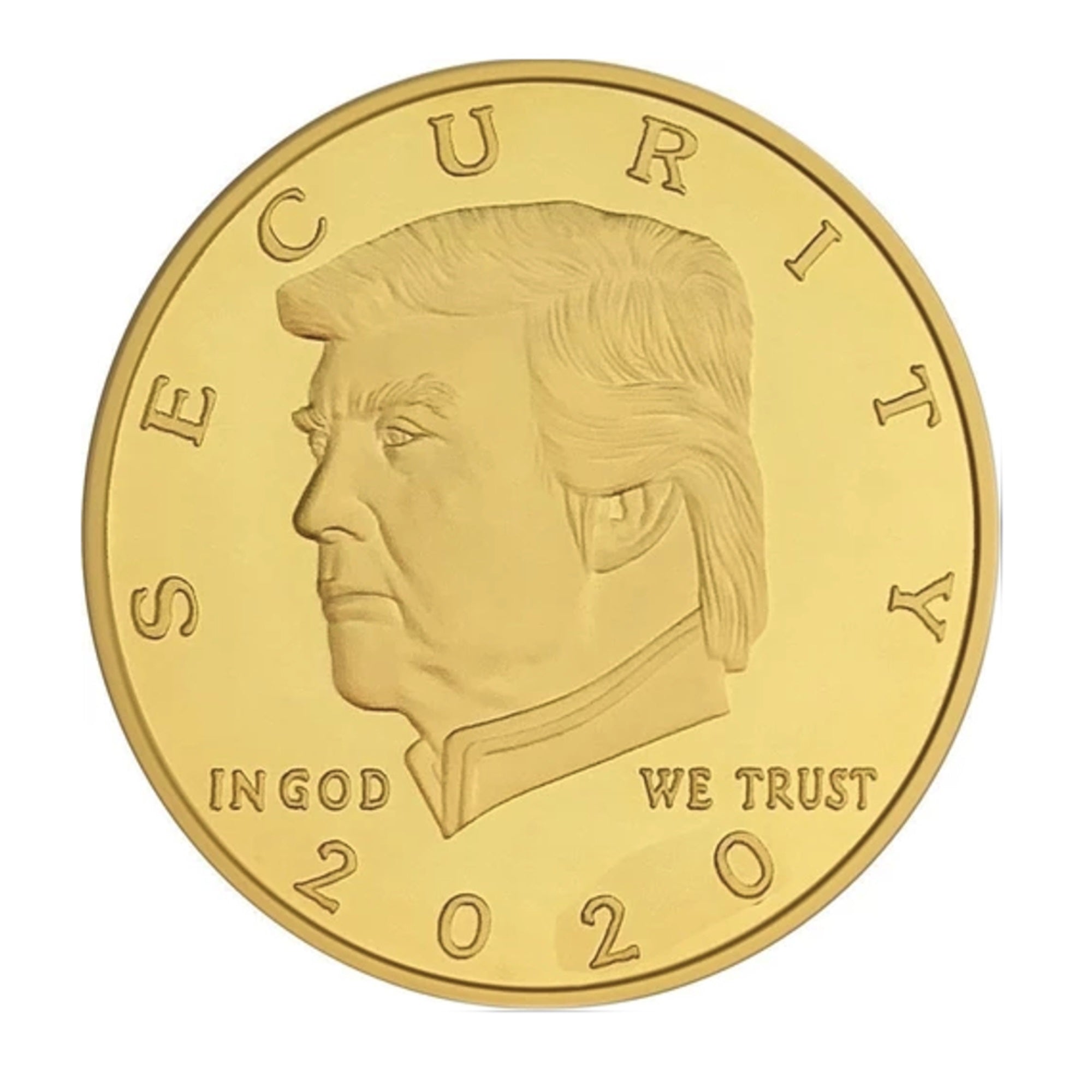 Donald Trump 2020 Border Wall Security Commemorative Gold Coin