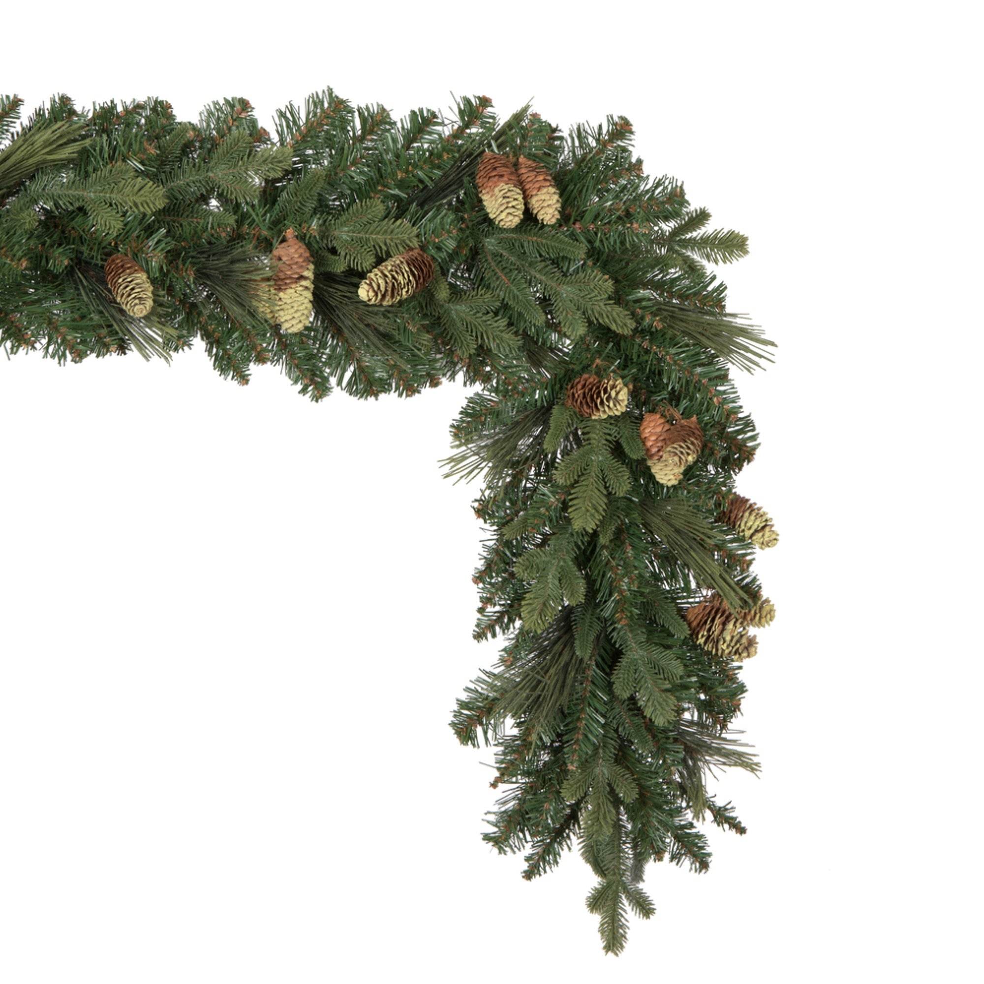 9' x 14” Emerald Mixed Fir Garland 384T