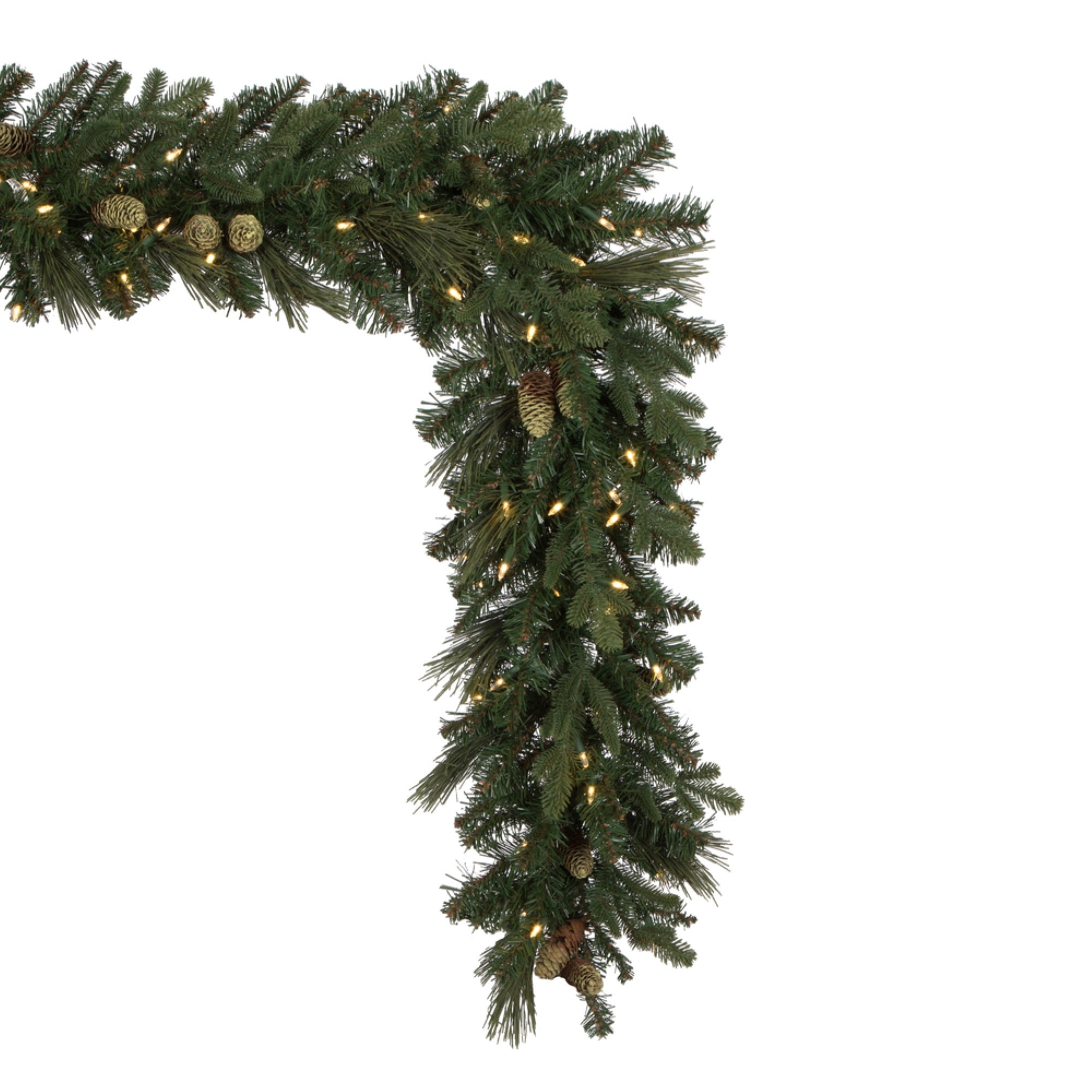 9' x 14” Emerald Fir Garl Dura-Lit 100WW