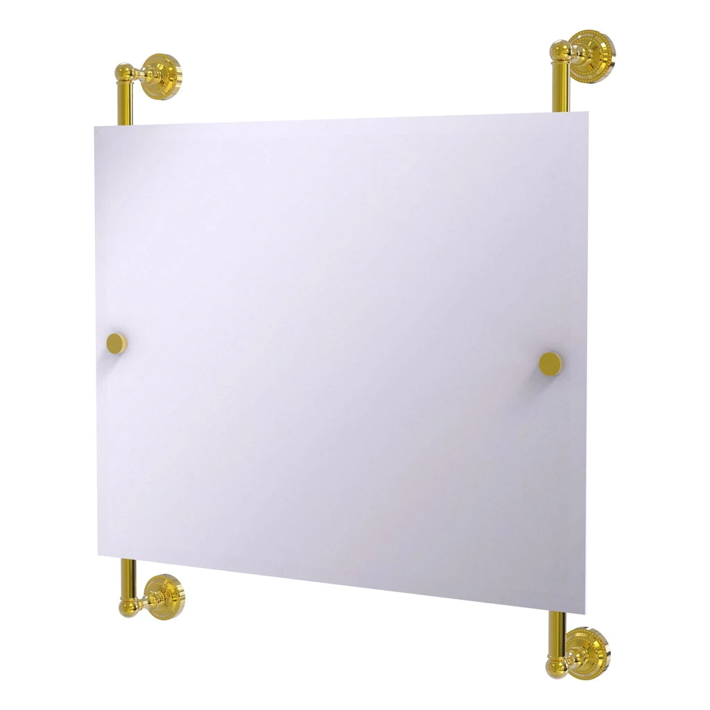 Dottingham Landscape Rectangular Frameless Rail Mounted Mirror - DT-27-93-PB