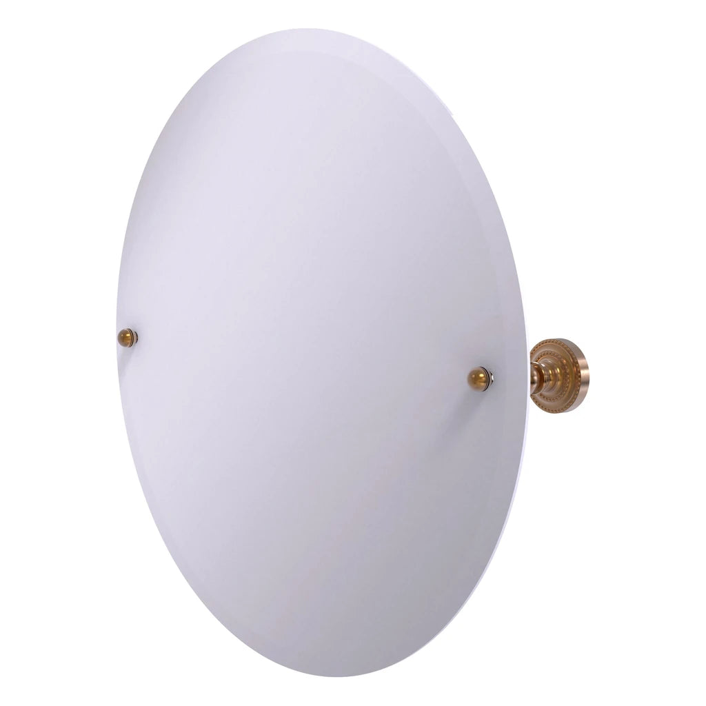 Frameless Round Tilt Mirror with Beveled Edge - DT-90-BBR