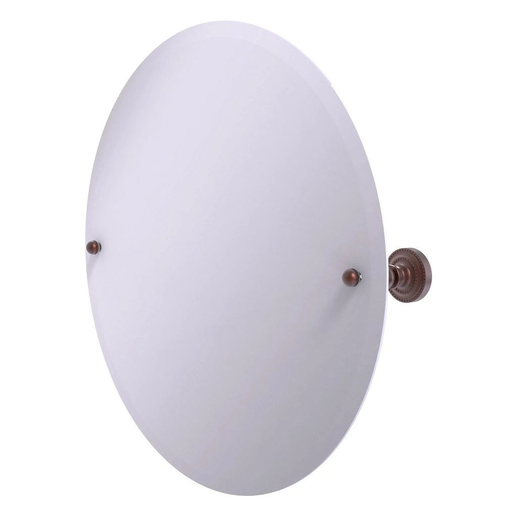Frameless Round Tilt Mirror with Beveled Edge - DT-90-CA