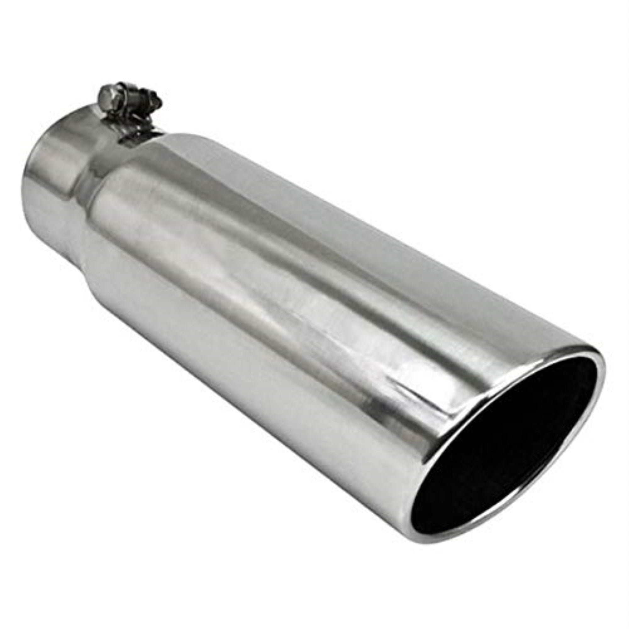 Different Trends Bq9-405015Rsl Bolt-On 4Inx15In Roll Rolled Slant & Slant Diesel Exhaust Tips 4.00In Id/5.00I