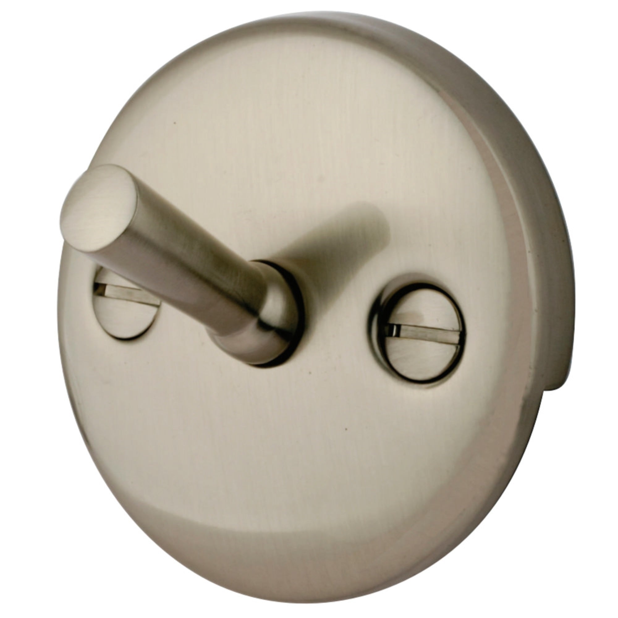 Kingston Brass Dtl108 Round Overflow Plate With Trip Lever Drain, Brushed Nickel