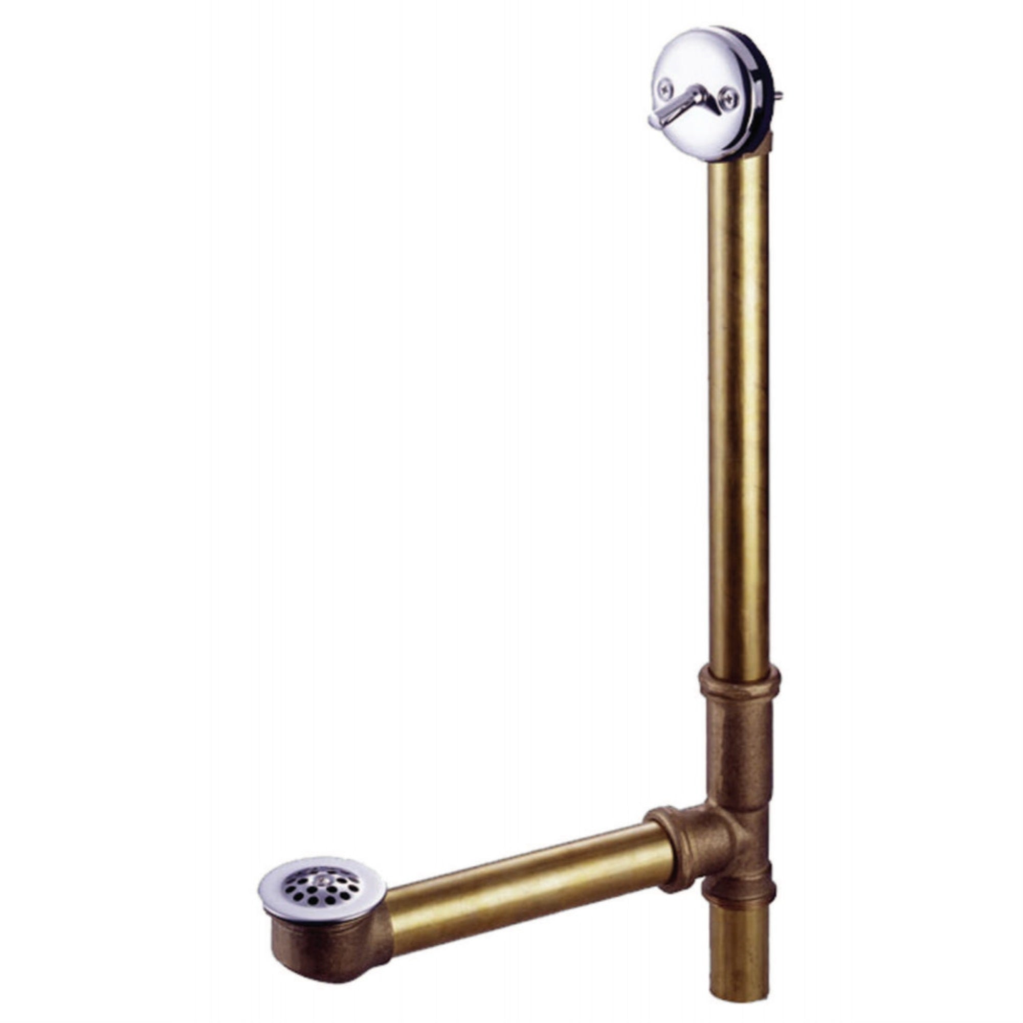 Kingston Brass Dtl1161 16 Trip Lever Waste And Overflow Drain, Polished Chrome