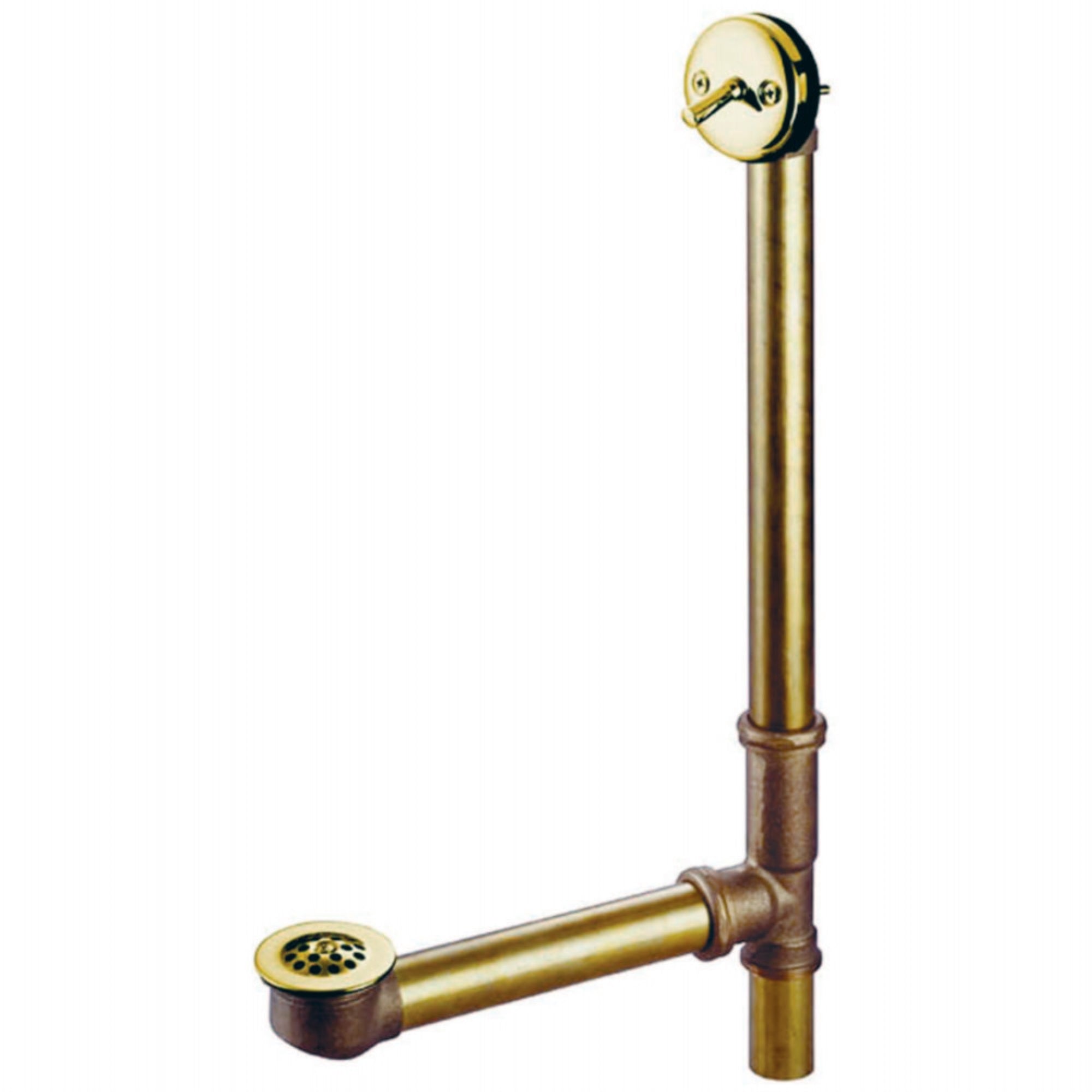 Kingston Brass Dtl1162 16 Trip Lever Waste And Overflow Drain, Polished Brass