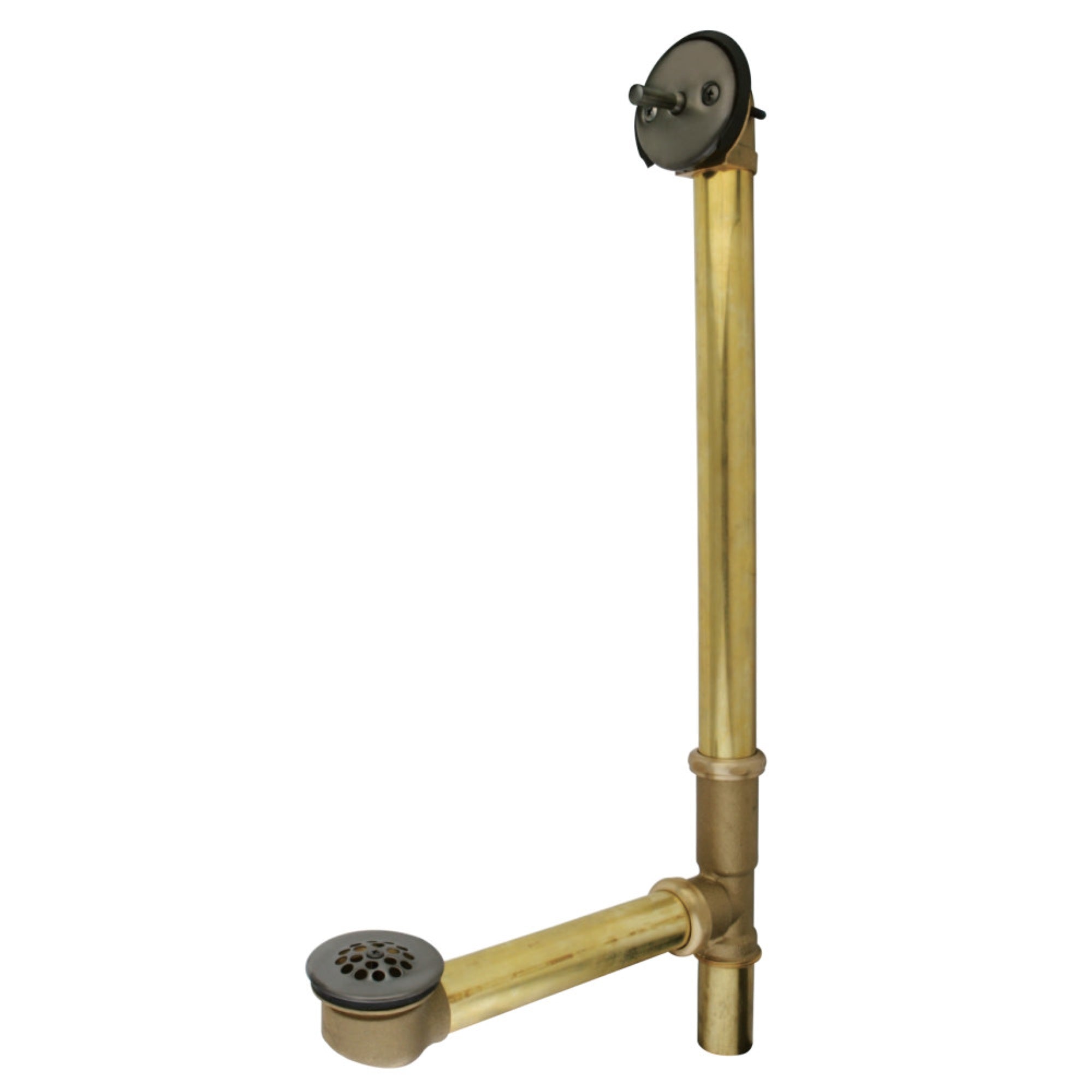 Kingston Brass Dtl1185 Made To Match 18 Trip Lever Waste & Overflow With Grid, Oil Rubbed Bronze
