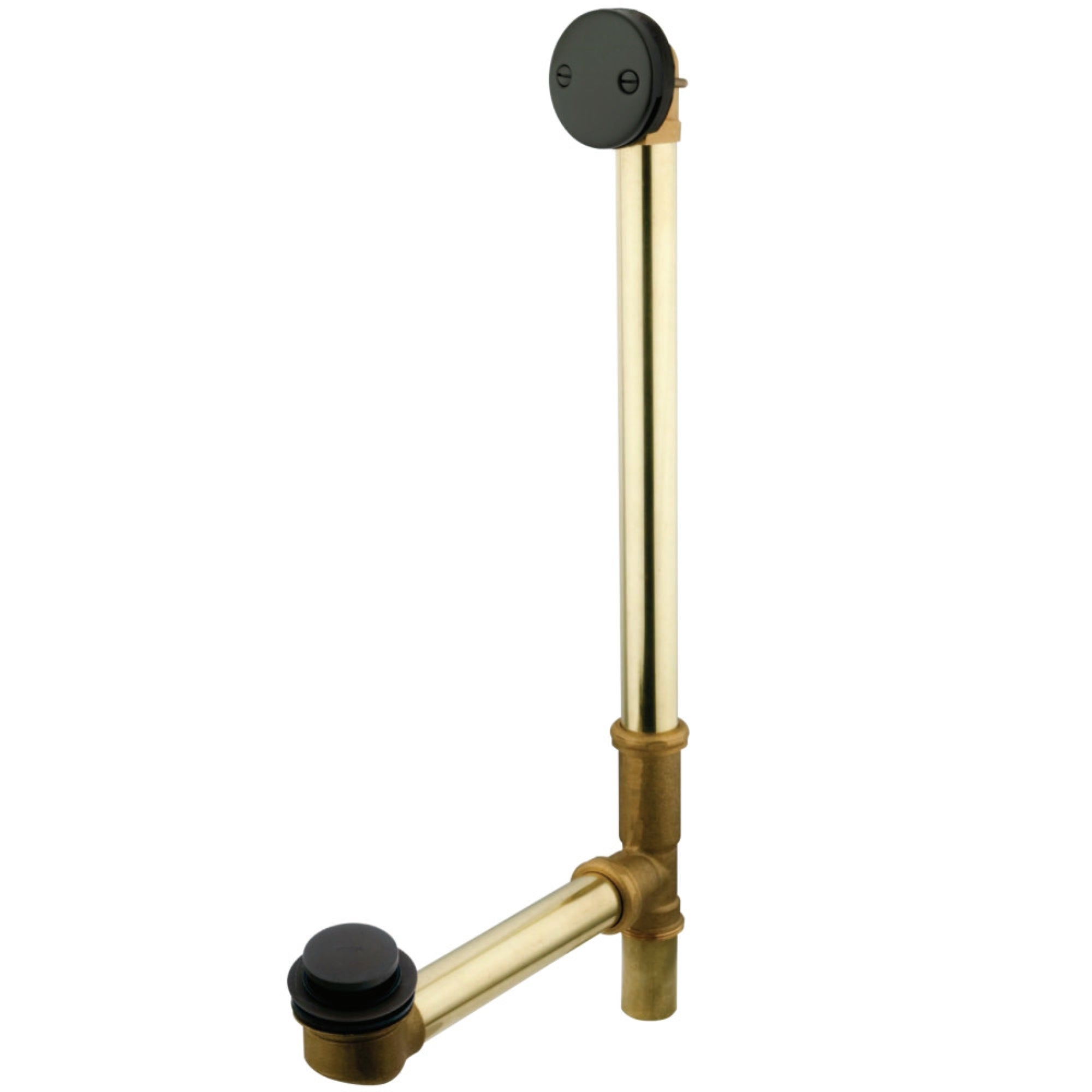 Kingston Brass Dtt2205 Made To Match 20 Gauge 20 Tub Waste & Overflow With Tip Toe, Oil Rubbed Bronze