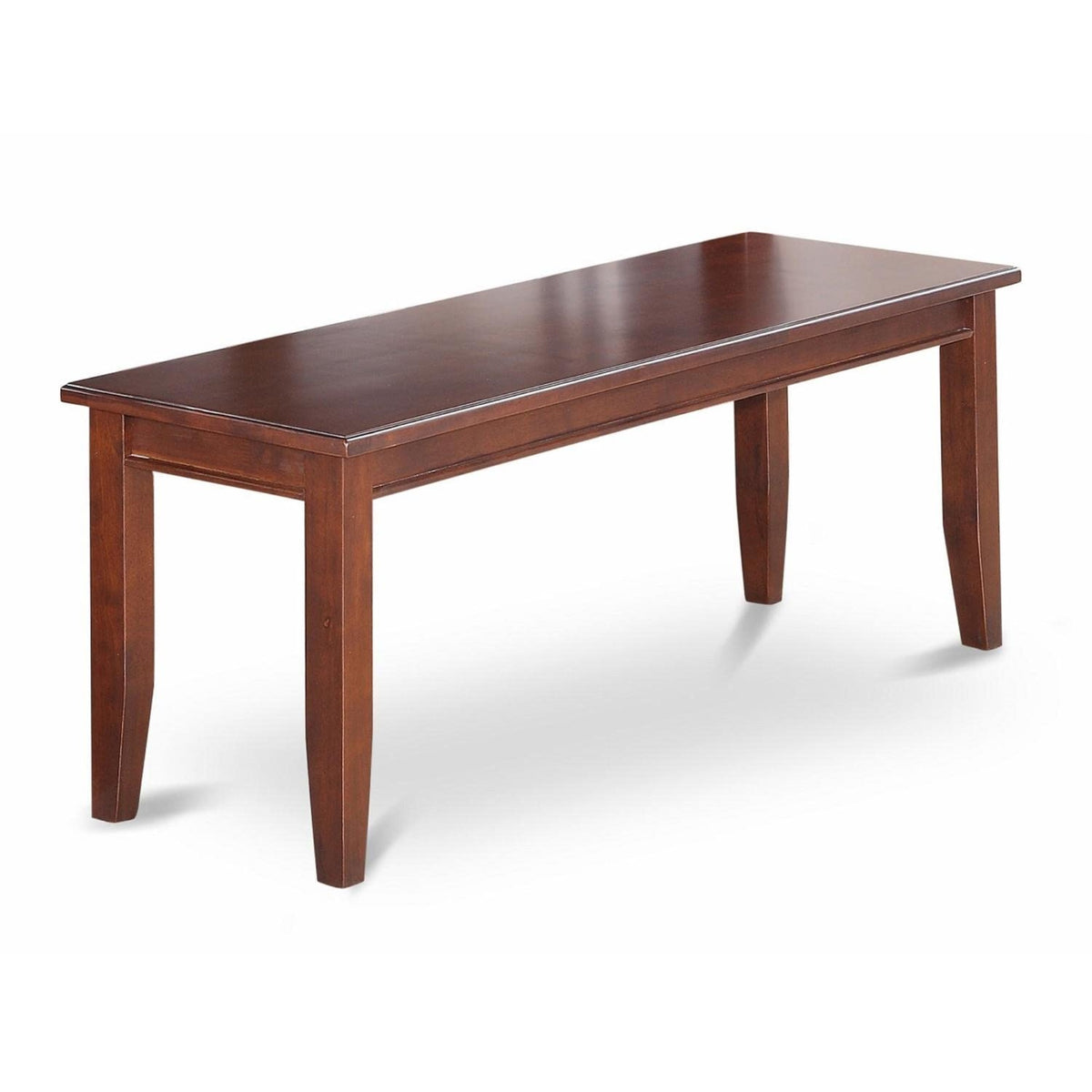 Casafoyer Dub-Mah-W Dudley Dining Table Bench With Wooden Seat, 51X15X17 Inch, Mahogany