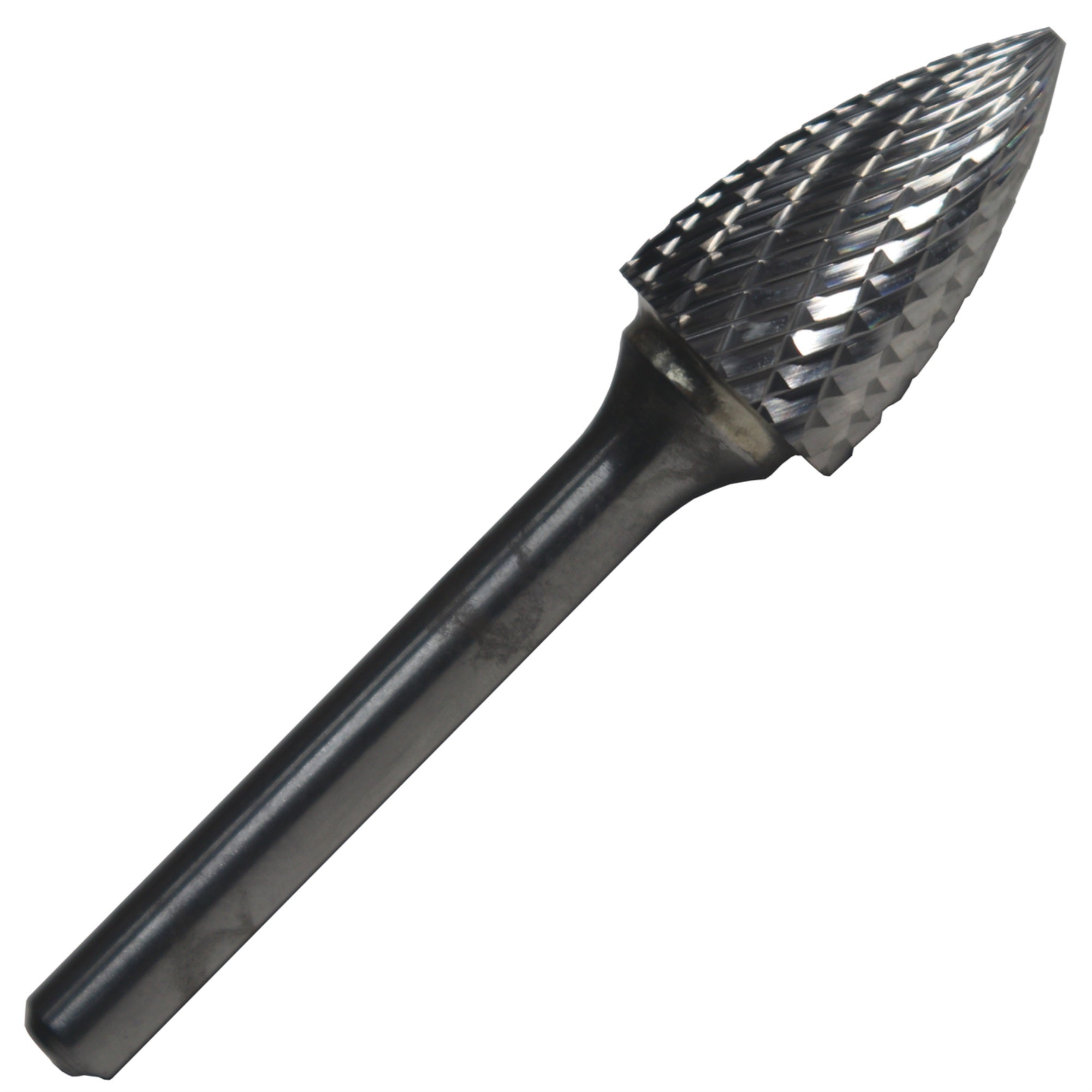 Sg5X6 1/2 X 1 Tree Pointed End Carbide Burr 1/4 Shank 6Oal, Dulsg5X6