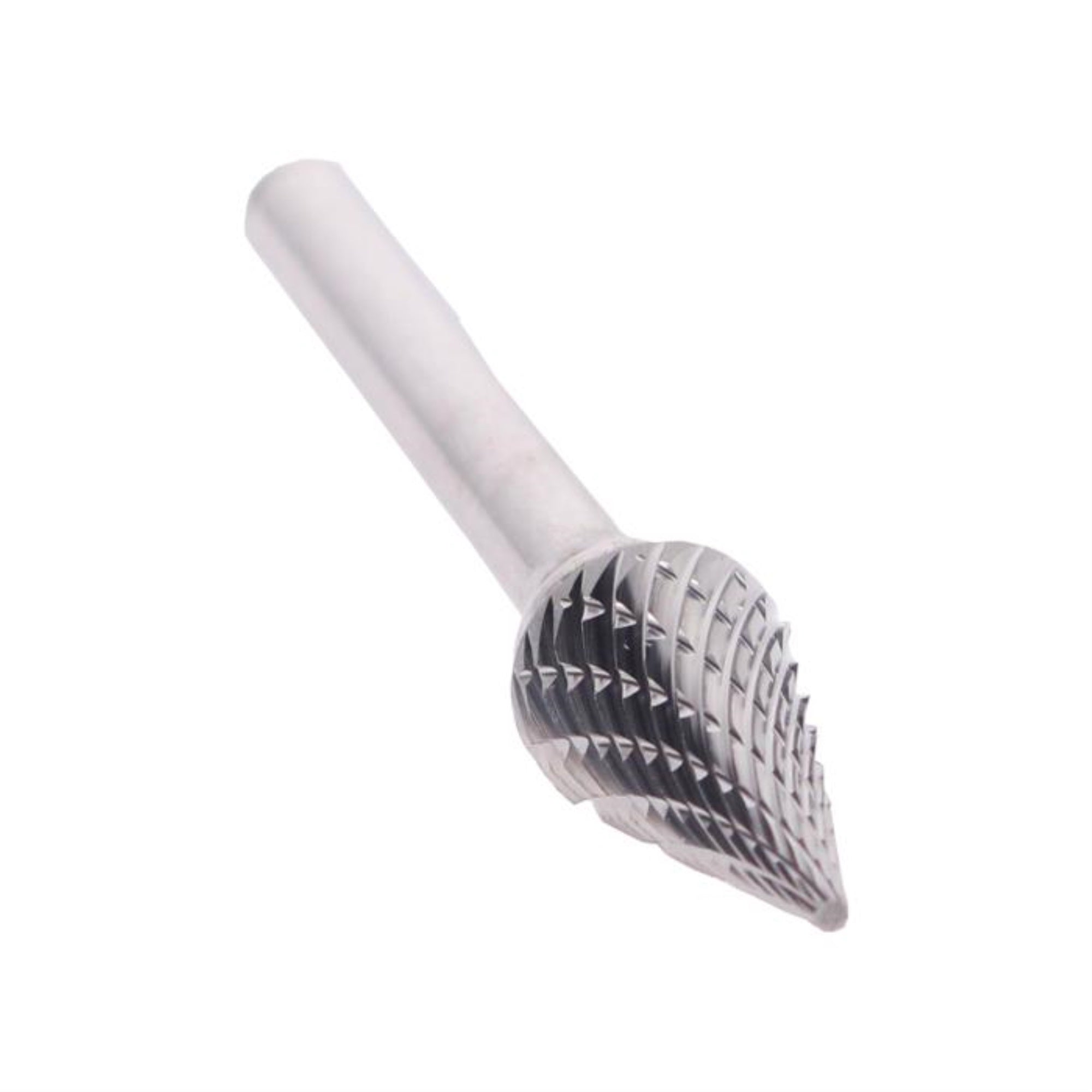 Sm5 1/2 X 7/8 Cone Pointed End Carbide Burr 1/4 Shank, Dulsm5