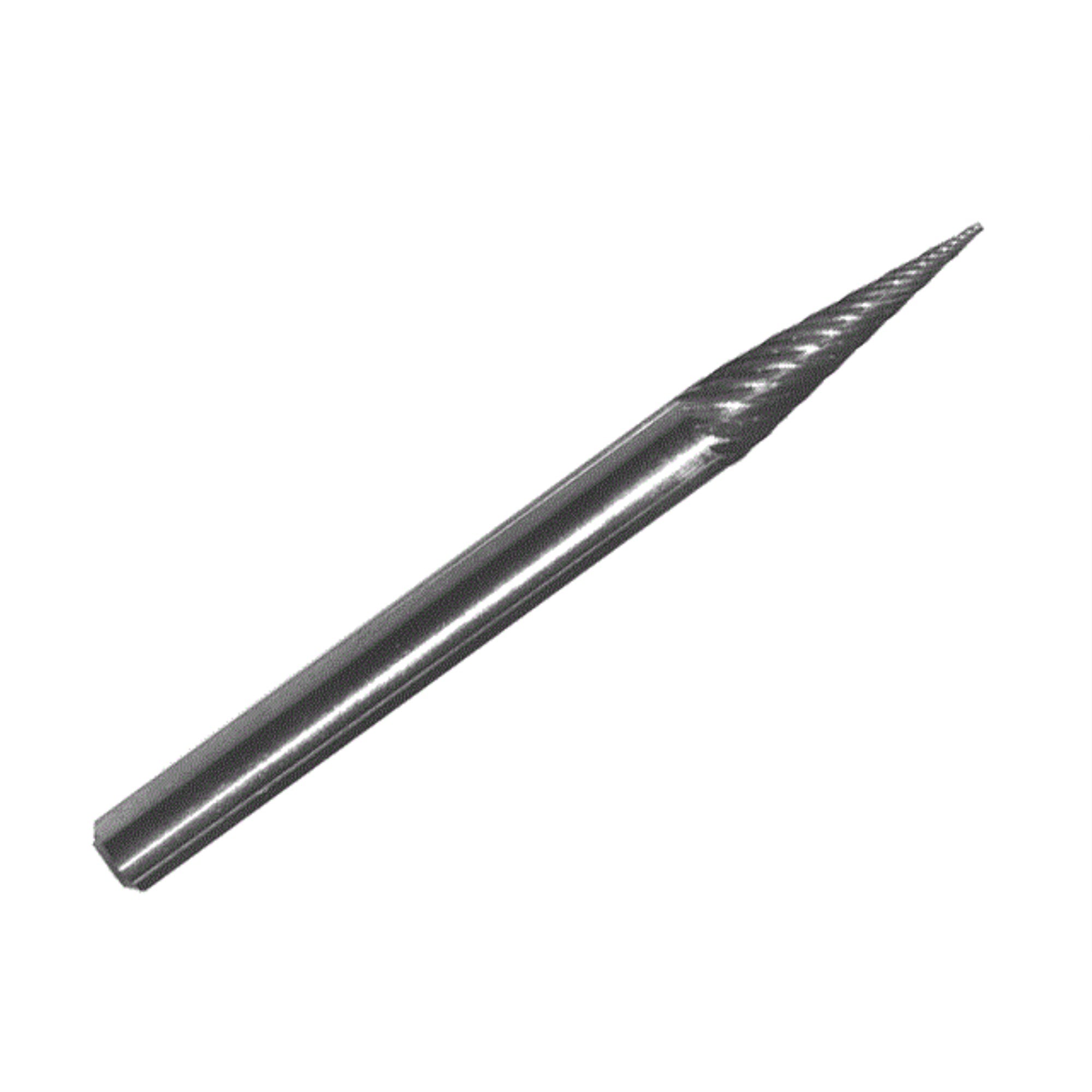 Sm53 3/16 X 1/2 Cone Pointed End Carbide Burr 1/8 Shank, Dulsm53