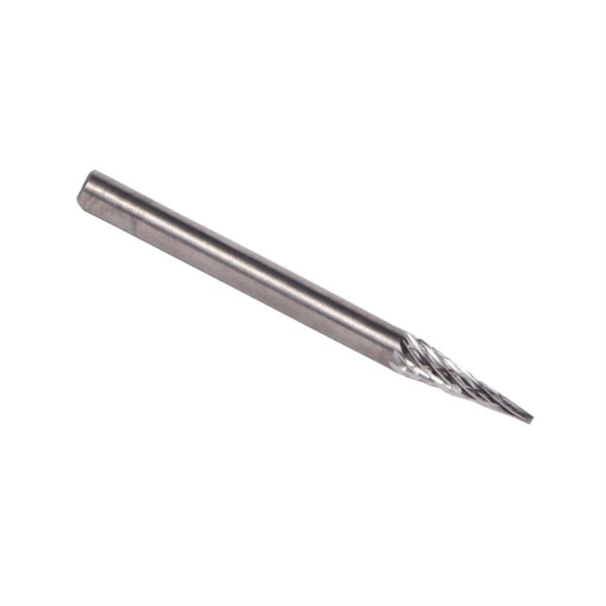 Sm81 3/16 X 1/2 Cone Pointed End Carbide Burr 3/16 Shank, Dulsm81