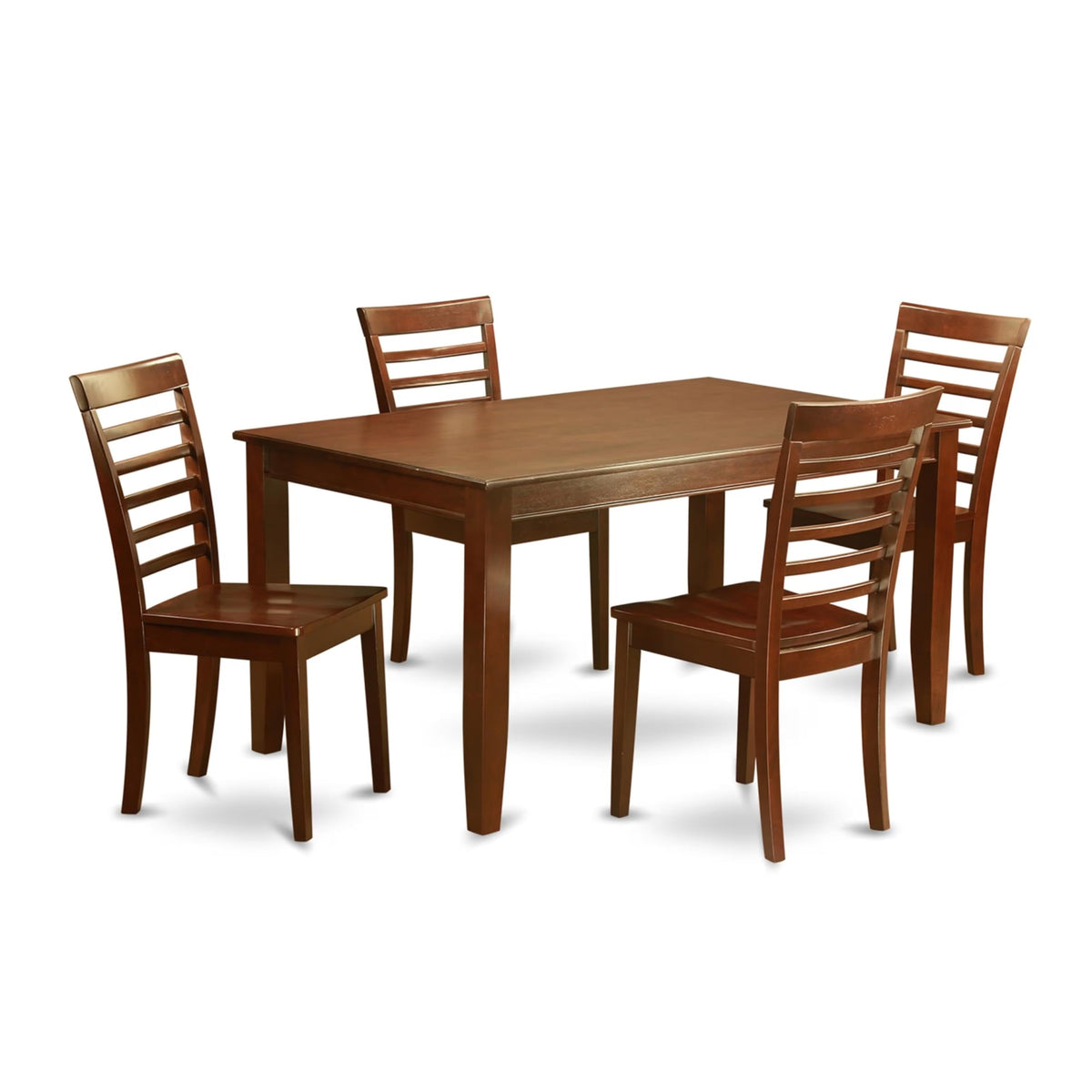 Casafoyer Duml5-Mah-W Dudley 5 Piece Set Includes A Rectangle Dining Room Table And 4 Kitchen Chairs, 36X60 Inch