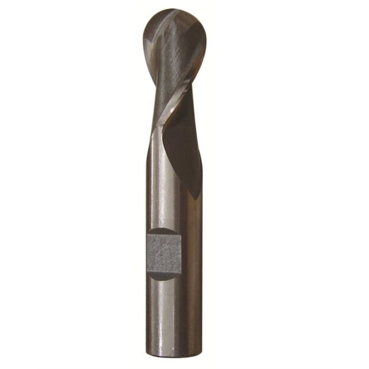 1/4 X 3/8 Hss 2 Flute Single End Ball End Mill, Qualtech, Dwct1108